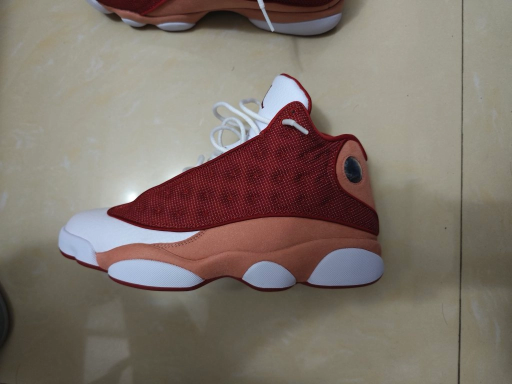 custom review-Jordan Air Jordan 13 'Dune Красный' MID Топ Винтажные баскетбольные кроссовки Мужской Оранжево-белый