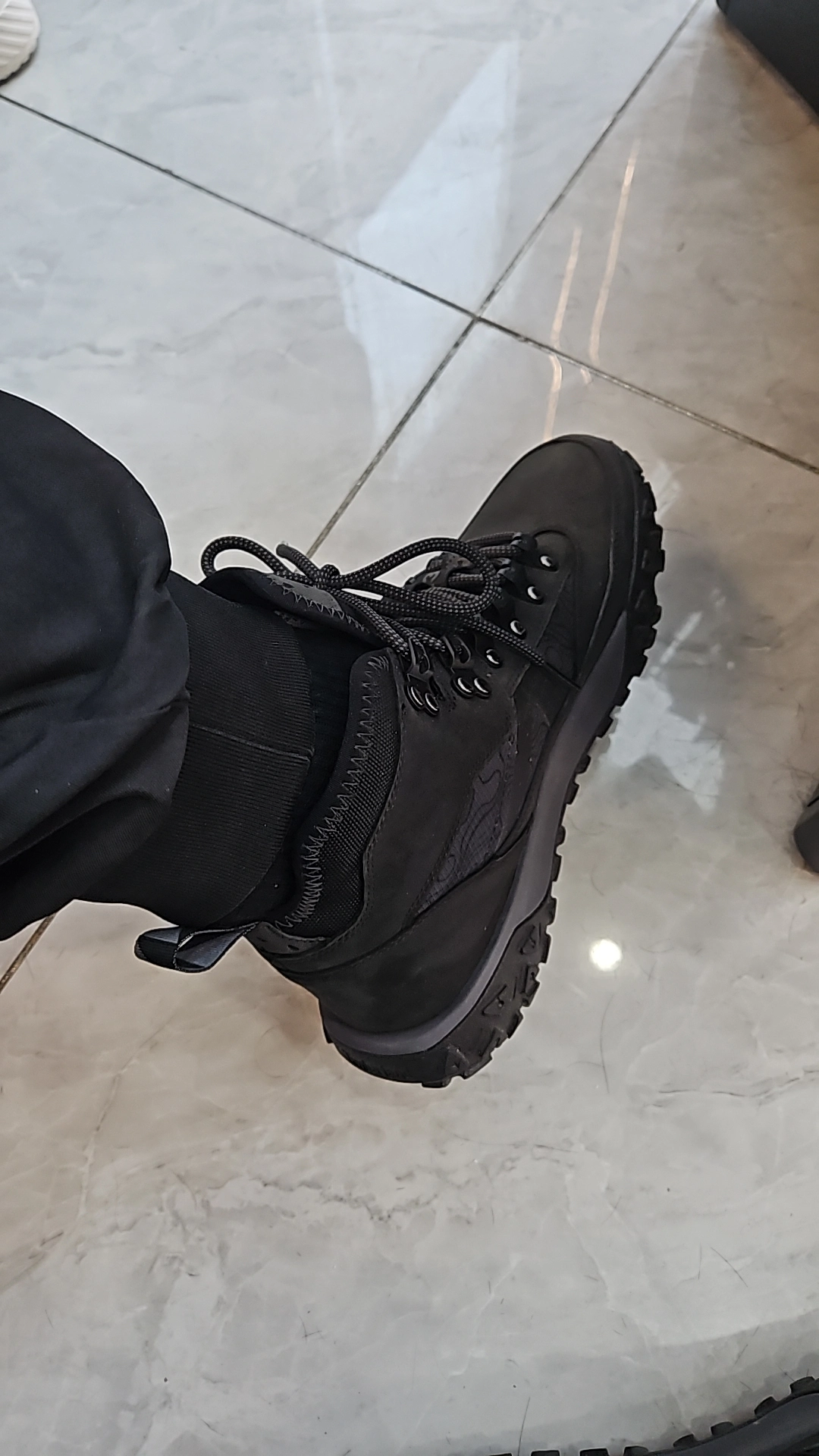 custom review-Timberland Collaboration MID Топ Уличная обувь Мужская Черная Серый