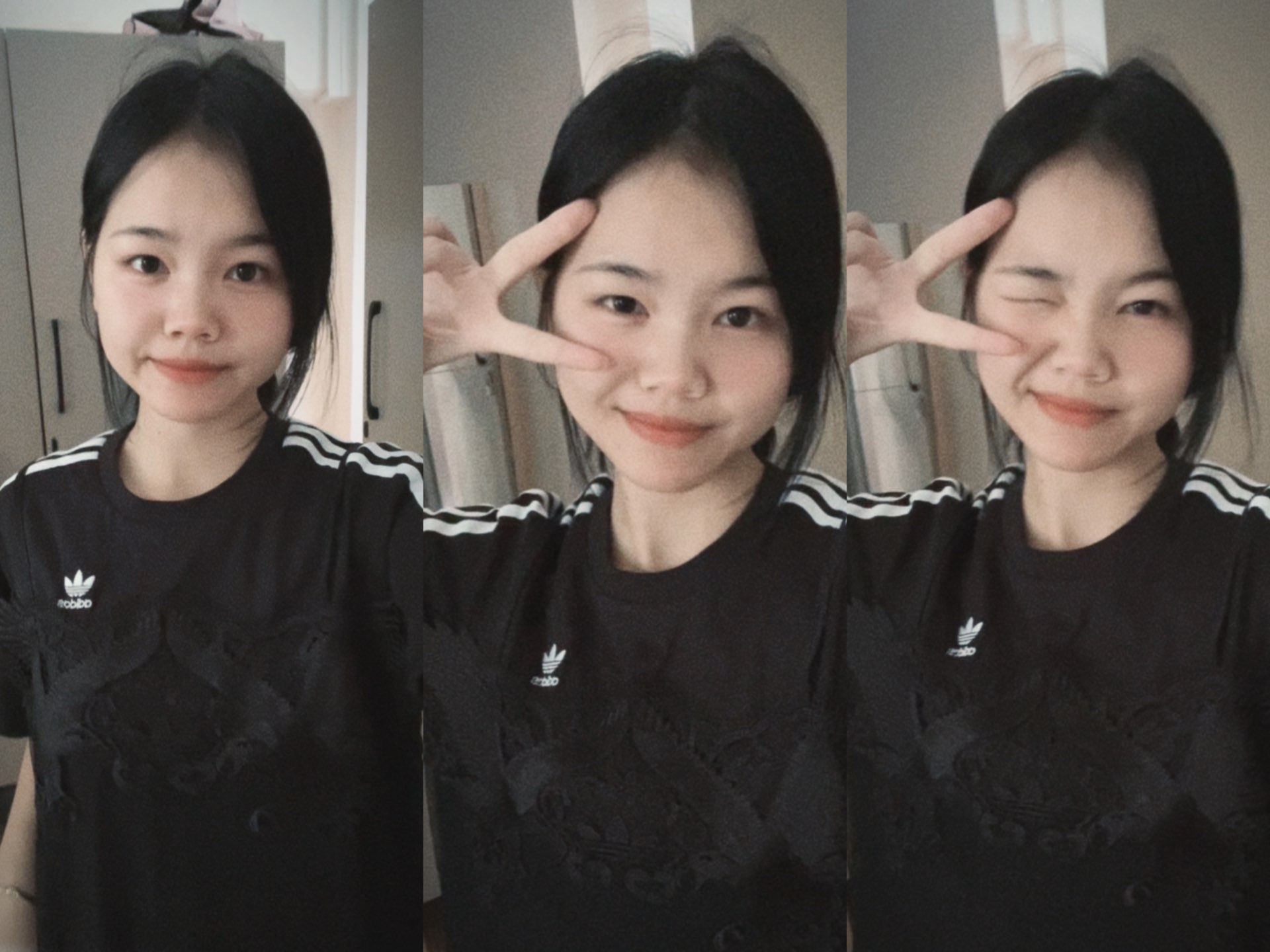 custom review-Adidas Originals Короткое платье с короткими рукавами женское черное