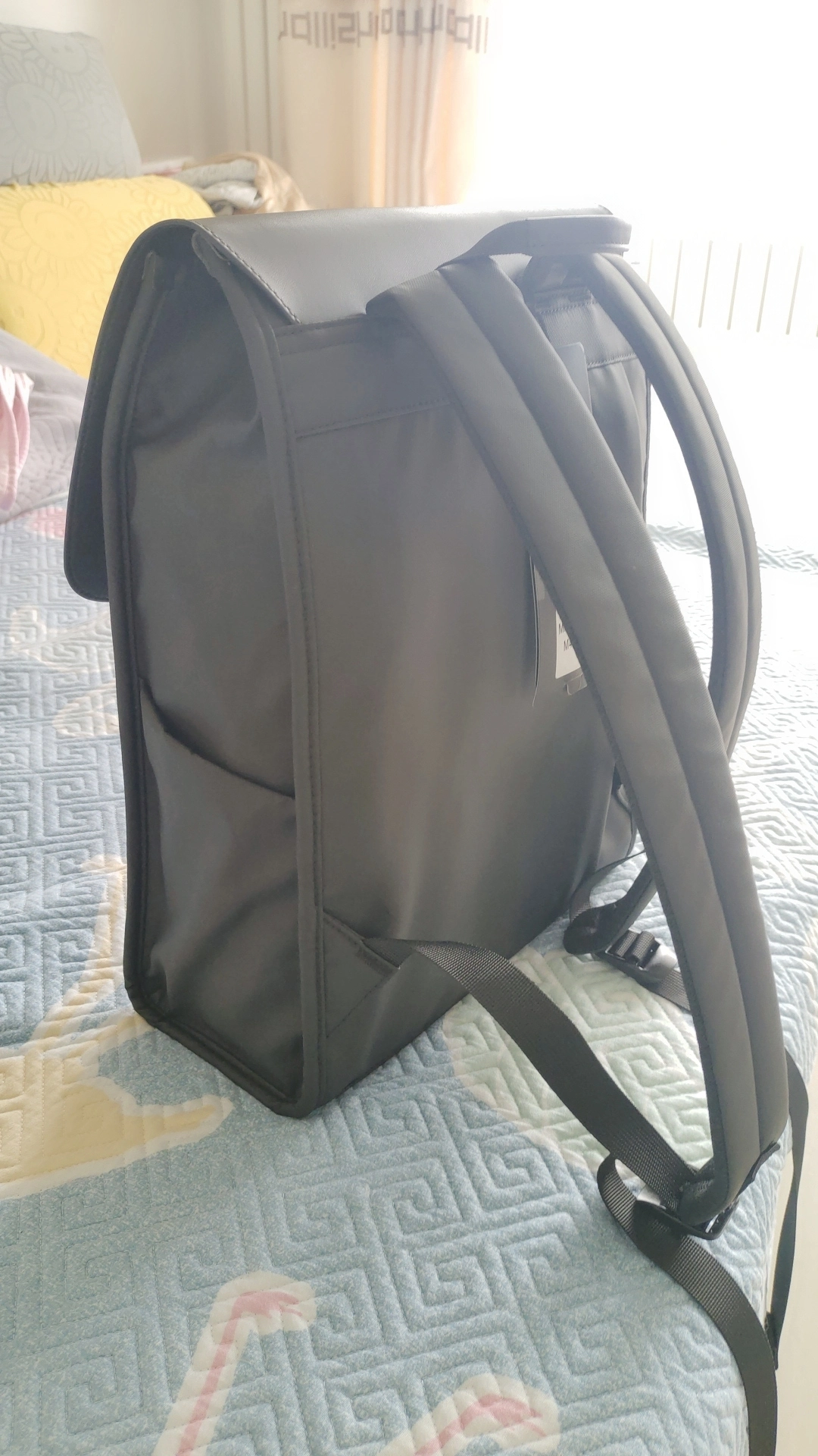 custom review-MARK RYDEN Кожа с Оксфордским Рюкзаком Унисекс Элегантный Черный Графитовый Серый Оливковый Зеленый