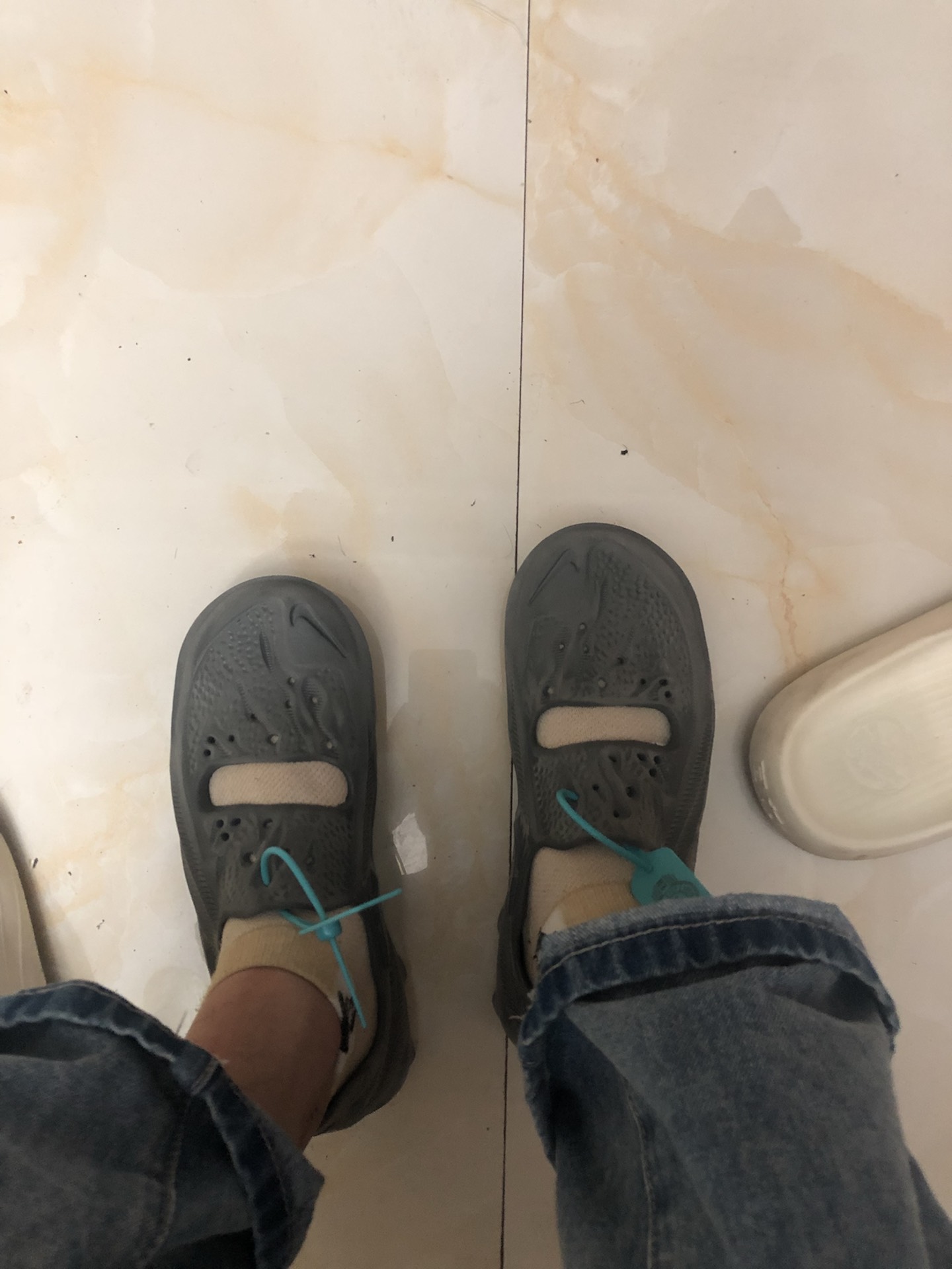 custom review-Nike Спортивные сандалии унисекс дымчато-серого цвета