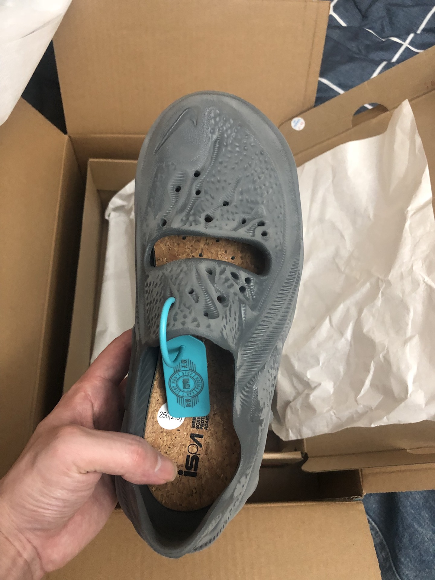 custom review-Nike Спортивные сандалии унисекс дымчато-серого цвета