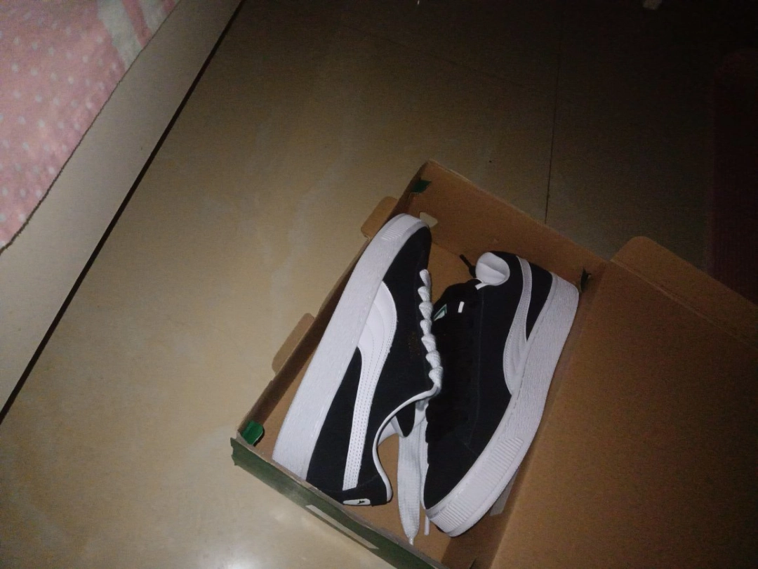 custom review-PUMA Suede XL Low Топ Скейтборд Кроссовки Унисекс Черный Белый