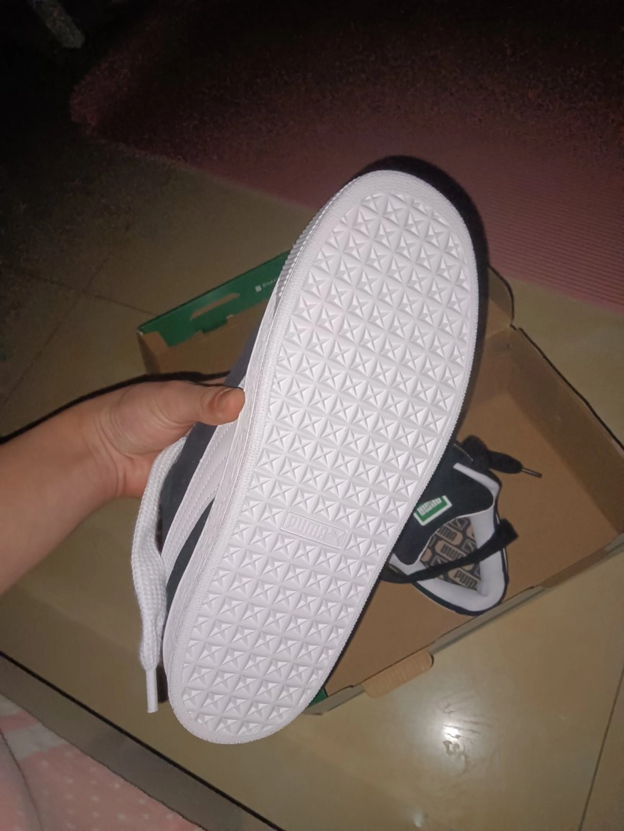 custom review-PUMA Suede XL Low Топ Скейтборд Кроссовки Унисекс Черный Белый