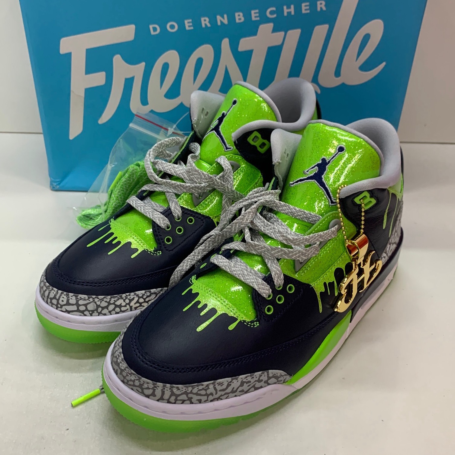 custom review-Doernbecher Трюковая доска x Jordan Air Джордан 3 Трендово MID Топ Винтажные баскетбольные кроссовки Унисекс