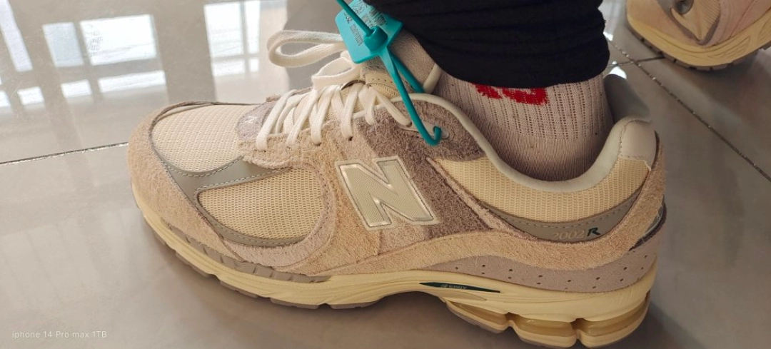 custom review-New Balance NB 2002R противоскользящий низкий топ повседневная беговая обувь унисекс серый белый Год дракона