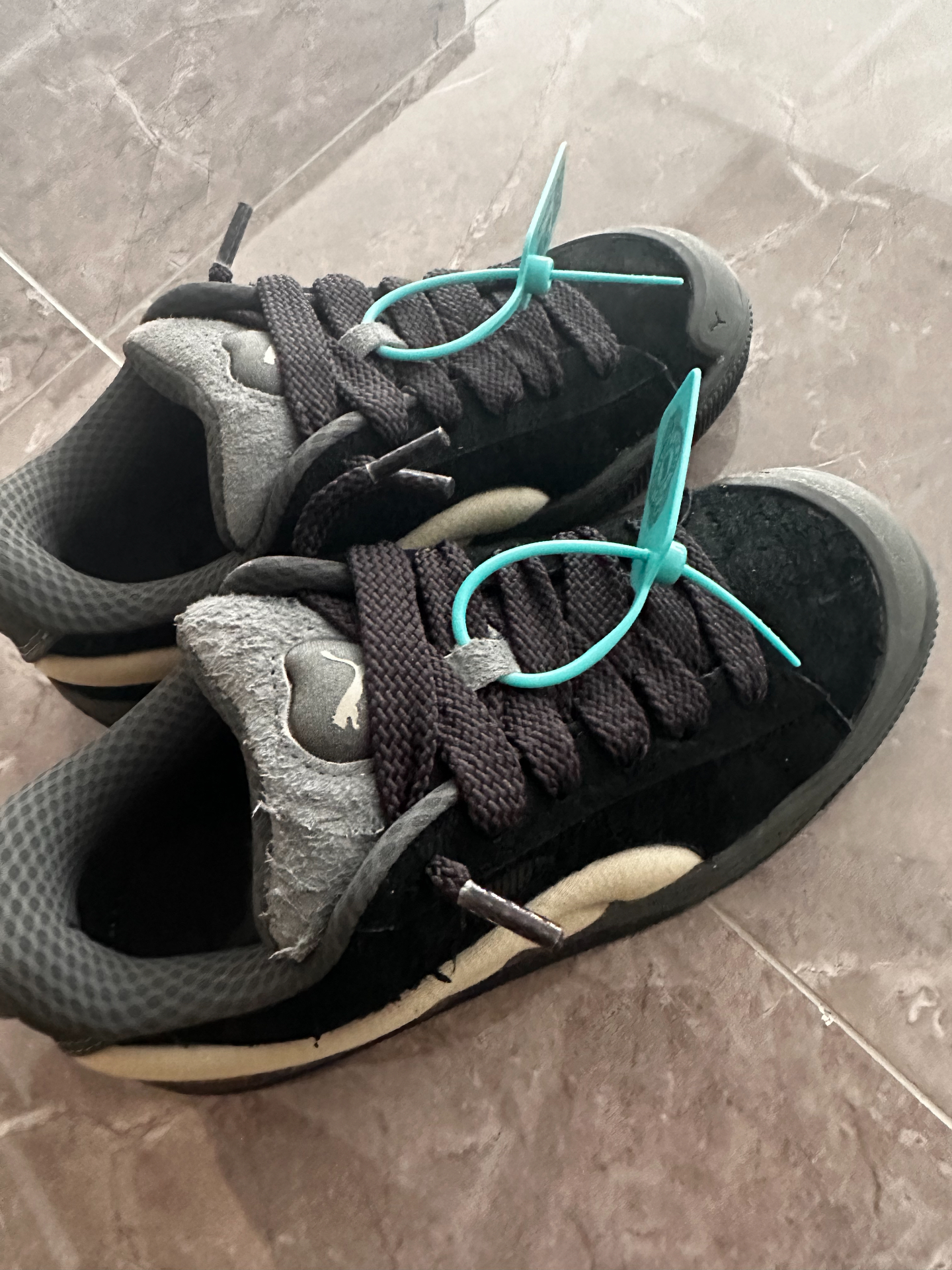 custom review-PUMA Suede XL Low Топ Кроссовки для тенниса Унисекс Черный