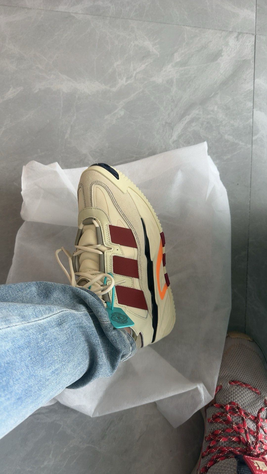 custom review-Adidas Originals Niteball 1,0 Slip-Resistant Abrasion-Resistant Low Top Casual Shoes Unisex Beige Umber