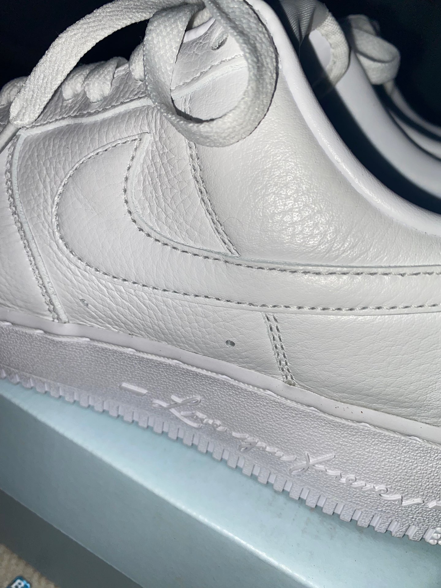 custom review-NOCTA x Nike Air FORCE 1 Certified Boy Low Top Скейтборд Кроссовки Unisex Pure White