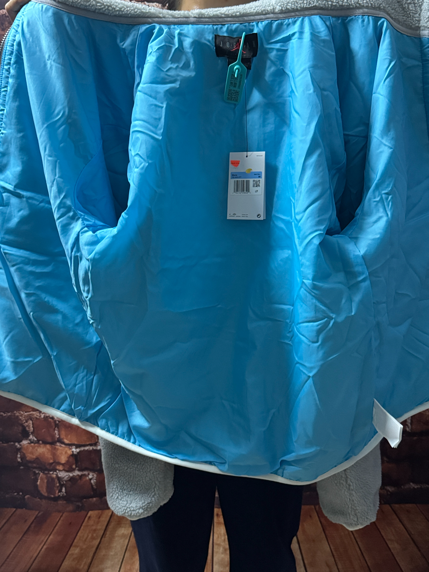 custom review-JORDAN Светло-Синий Мужской Свитшот