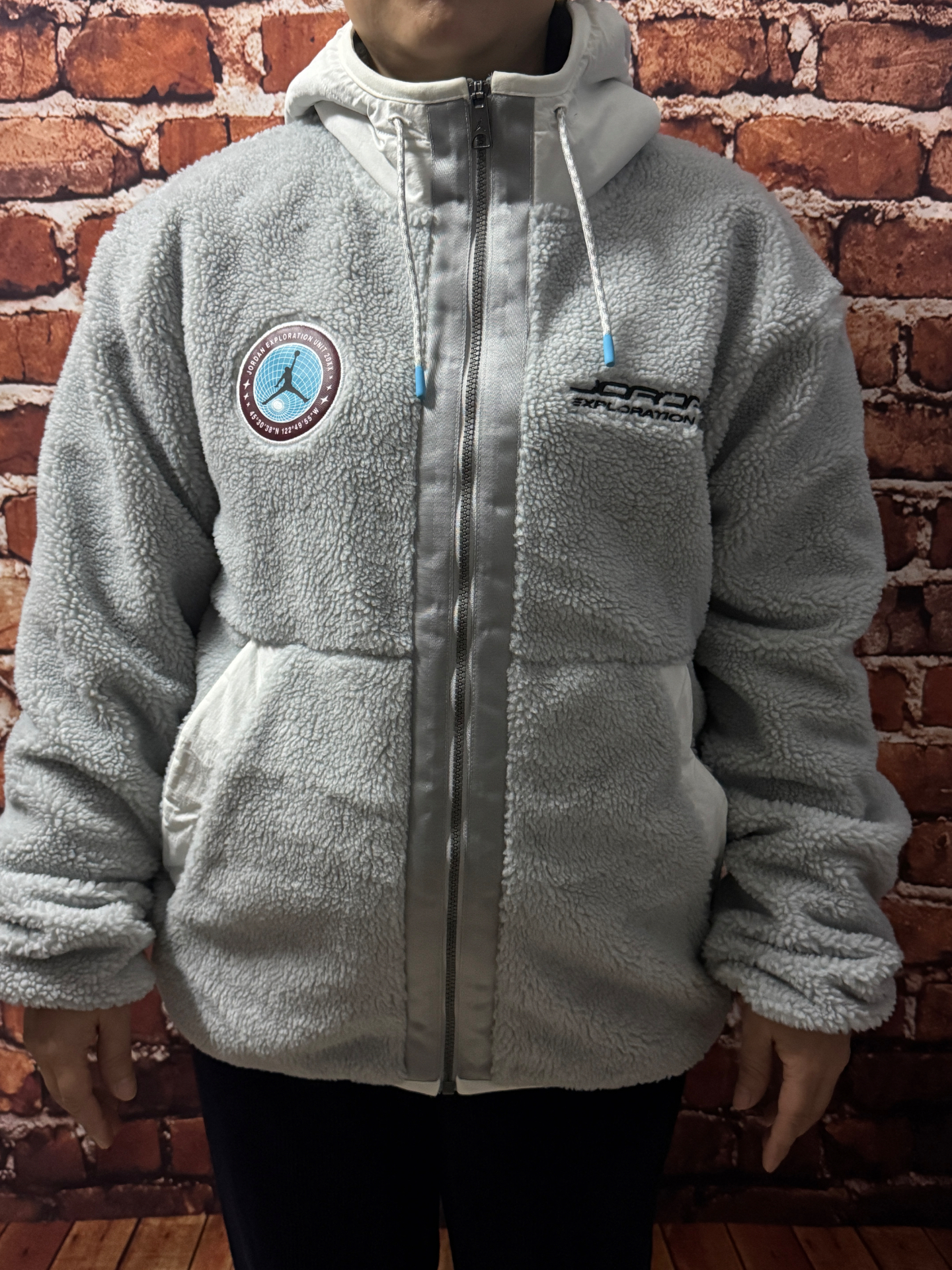 custom review-JORDAN Светло-Синий Мужской Свитшот