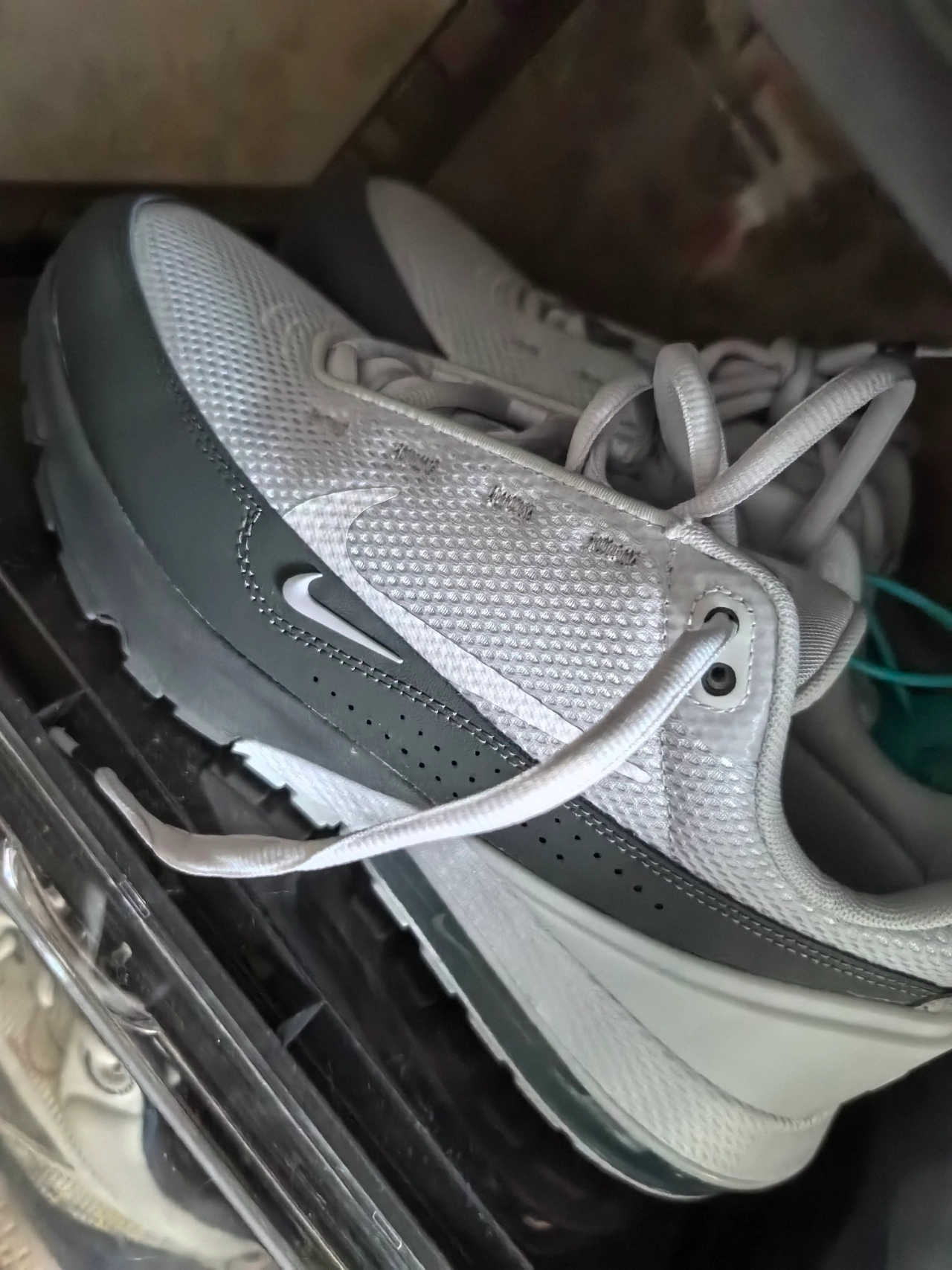 custom review-Nike Air Max Max Abrasion Resistant Низкий Топ KIDS Lifestyle Shoes Серый Белый