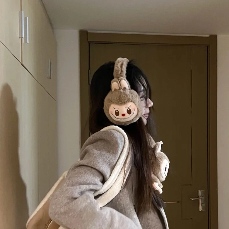 custom review-POP MART LABUBU Warm Fluffy Holiday Плюшевые Наушники Трендовый Мерч