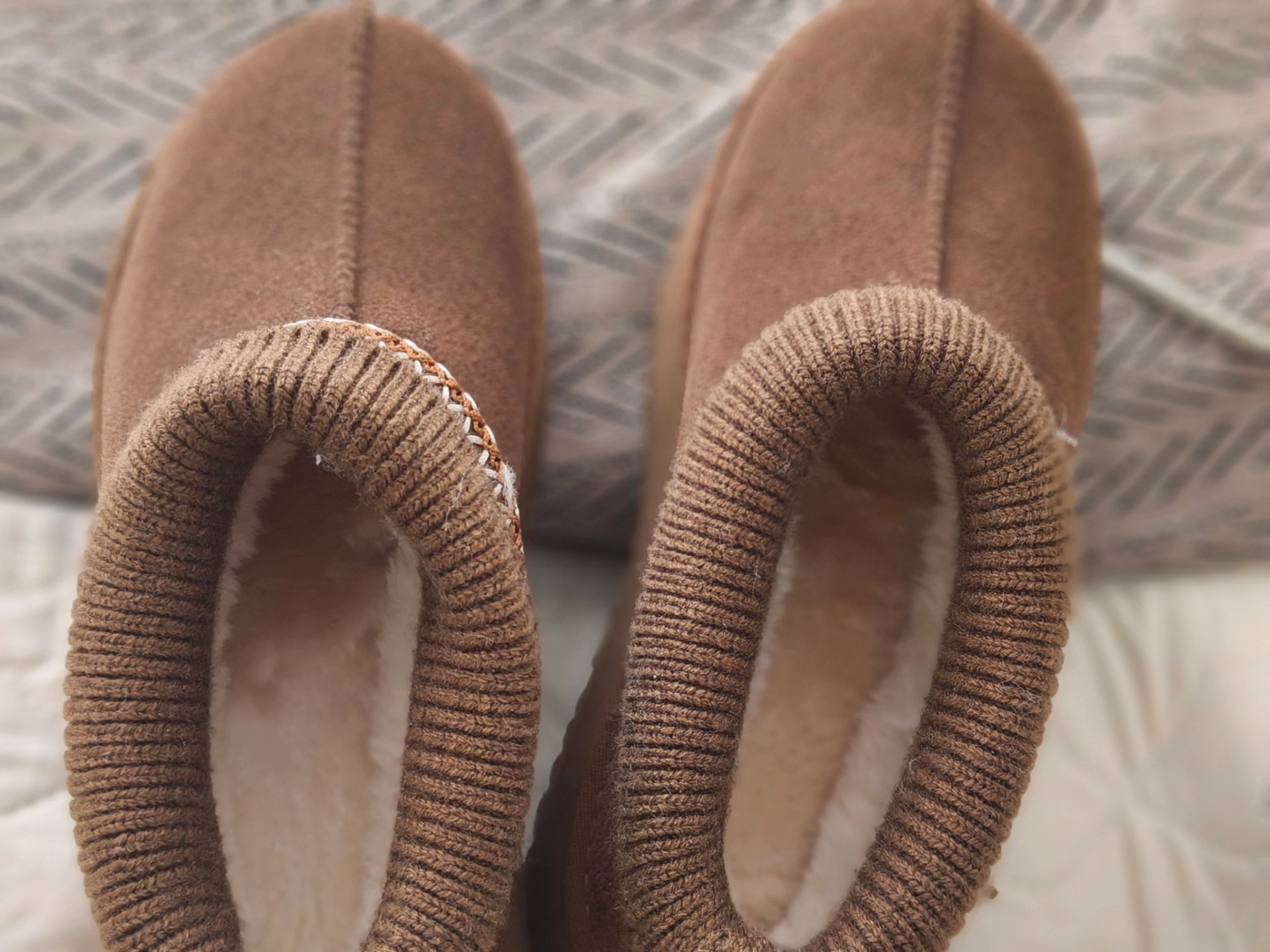 custom review-MASOOMAKE Коровья замша Термические короткие сноубутсы Женские