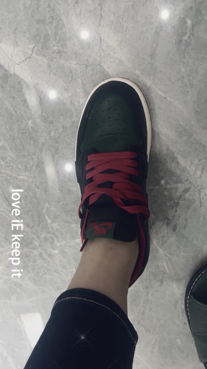 custom review-Jordan Air Jordan 1 Low Топ Винтажные Баскетбольные Кроссовки Женские Черный Зеленый