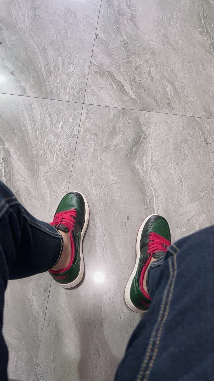 custom review-Jordan Air Jordan 1 Low Топ Винтажные Баскетбольные Кроссовки Женские Черный Зеленый