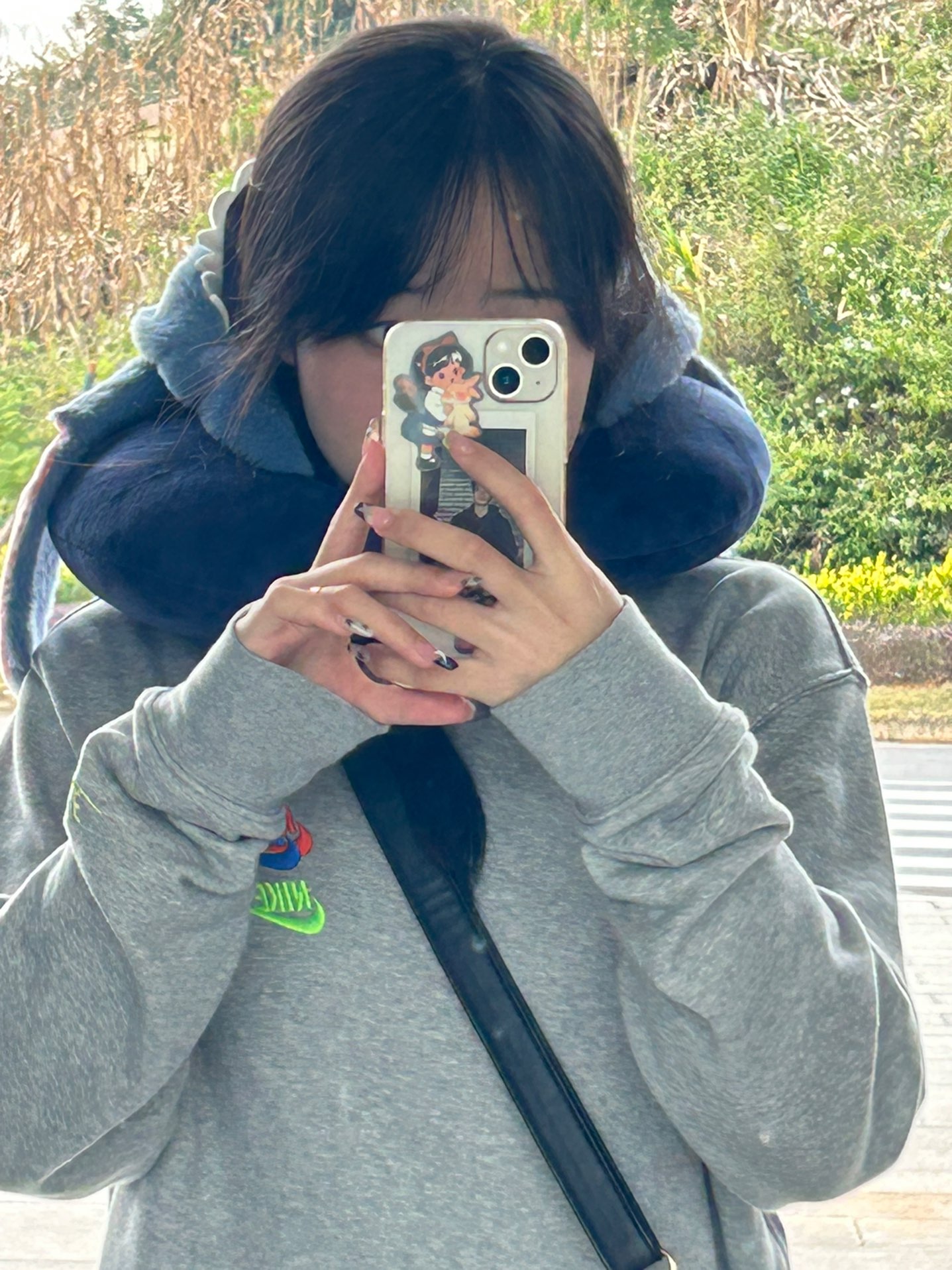 custom review-Nike Толстовка Весенний Мужской Серый