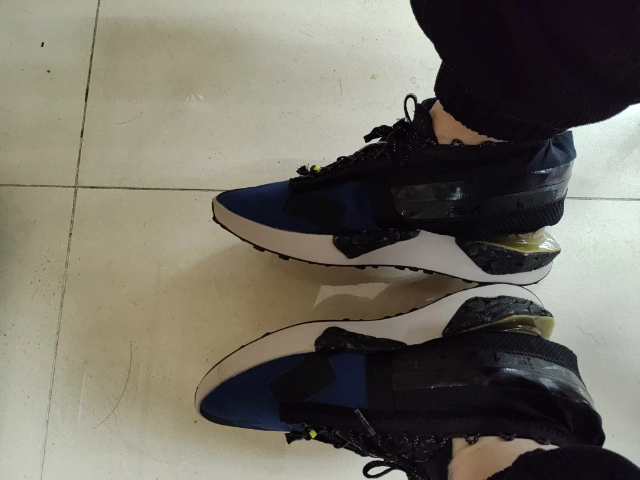 custom review-Nike ISPA Drifter Gator 'Прибрежный синий' Синтетическая кожа Противоскользящая Легкий MID Повседневная обувь Мужская