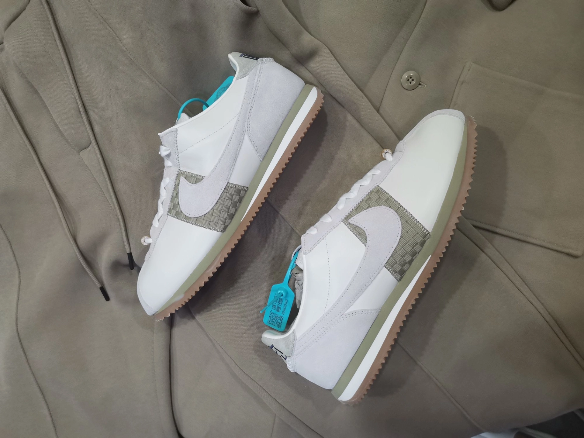 custom review-Nike Cortez Low Топ Повседневный Городской Коммутер Беговые кроссовки Мужской Бежевый