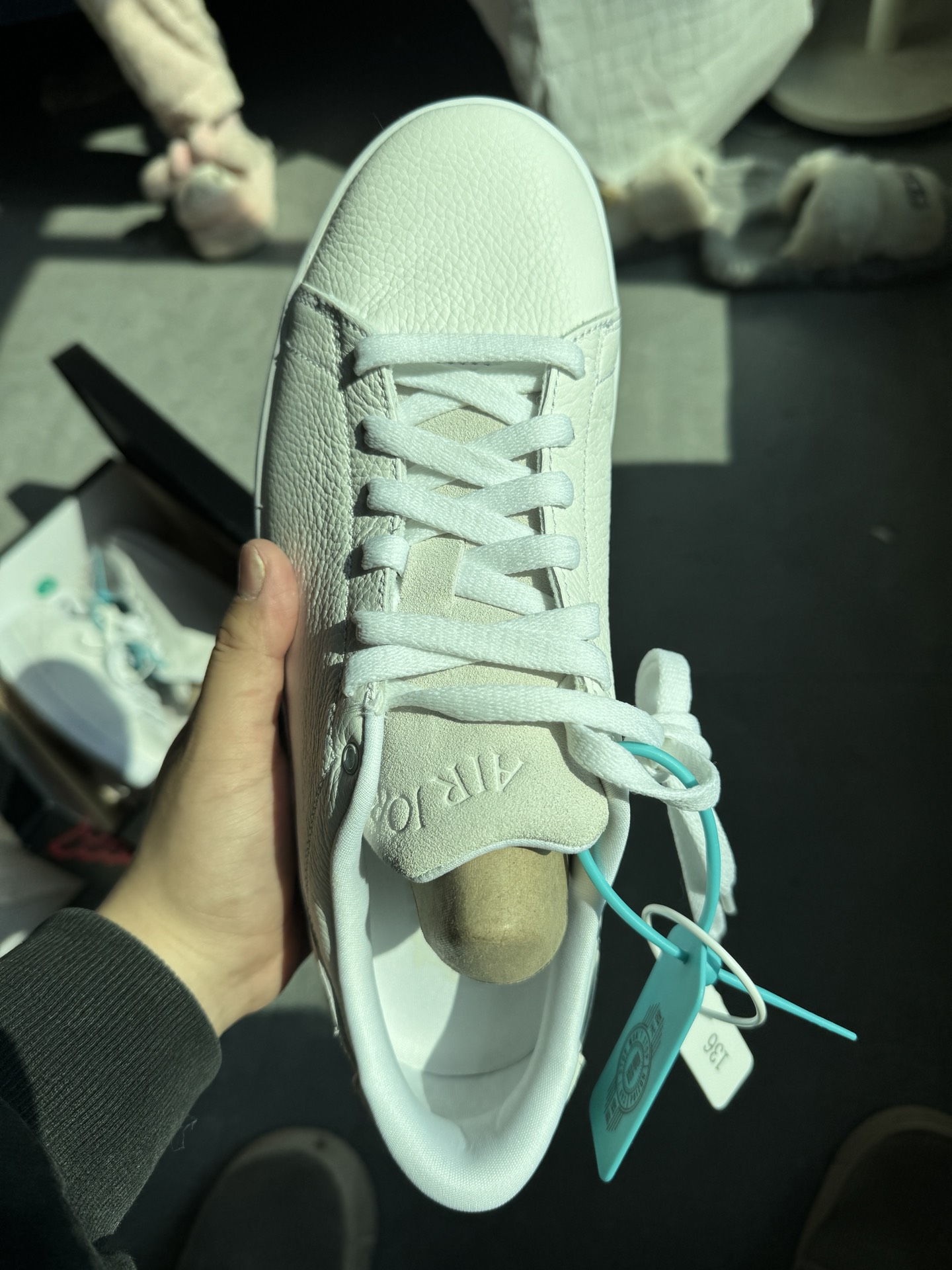 custom review-Jordan Air Jordan 1 Centre Court 'Белый On Белый' Низкий Топ Винтажные Баскетбольные Кроссовки Унисекс Серый Белый