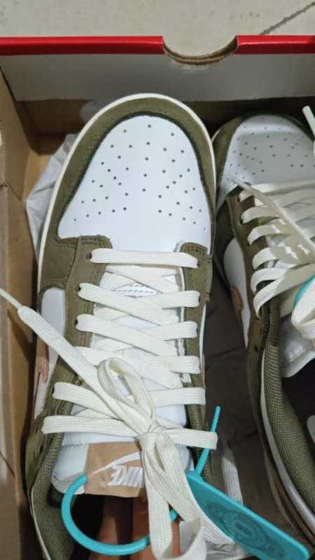 custom review-Nike Dunk Low Топ Casual Унисекс Оливково-зеленый