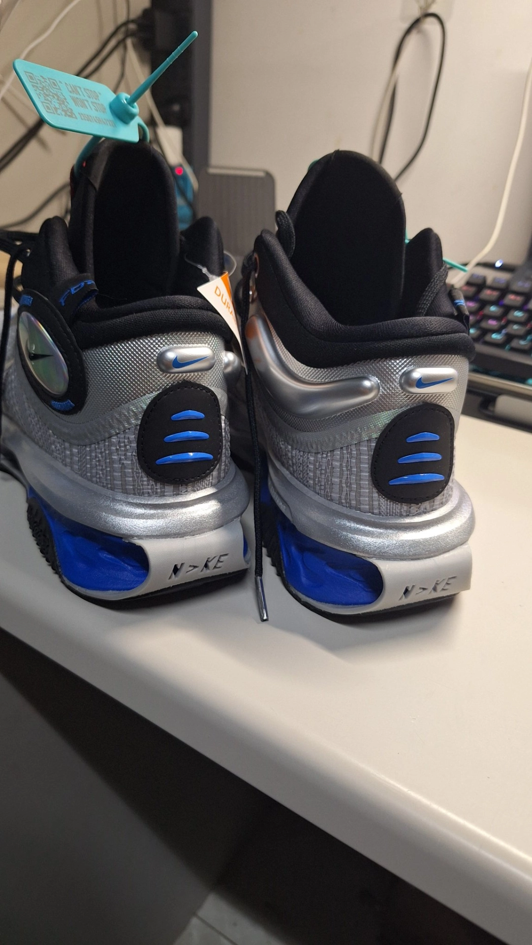 custom review-Nike Air Zoom г.T. Jump 2 Asw EP High Топ Баскетбольные кроссовки Мужской Серый черный синий Азиатская Версия