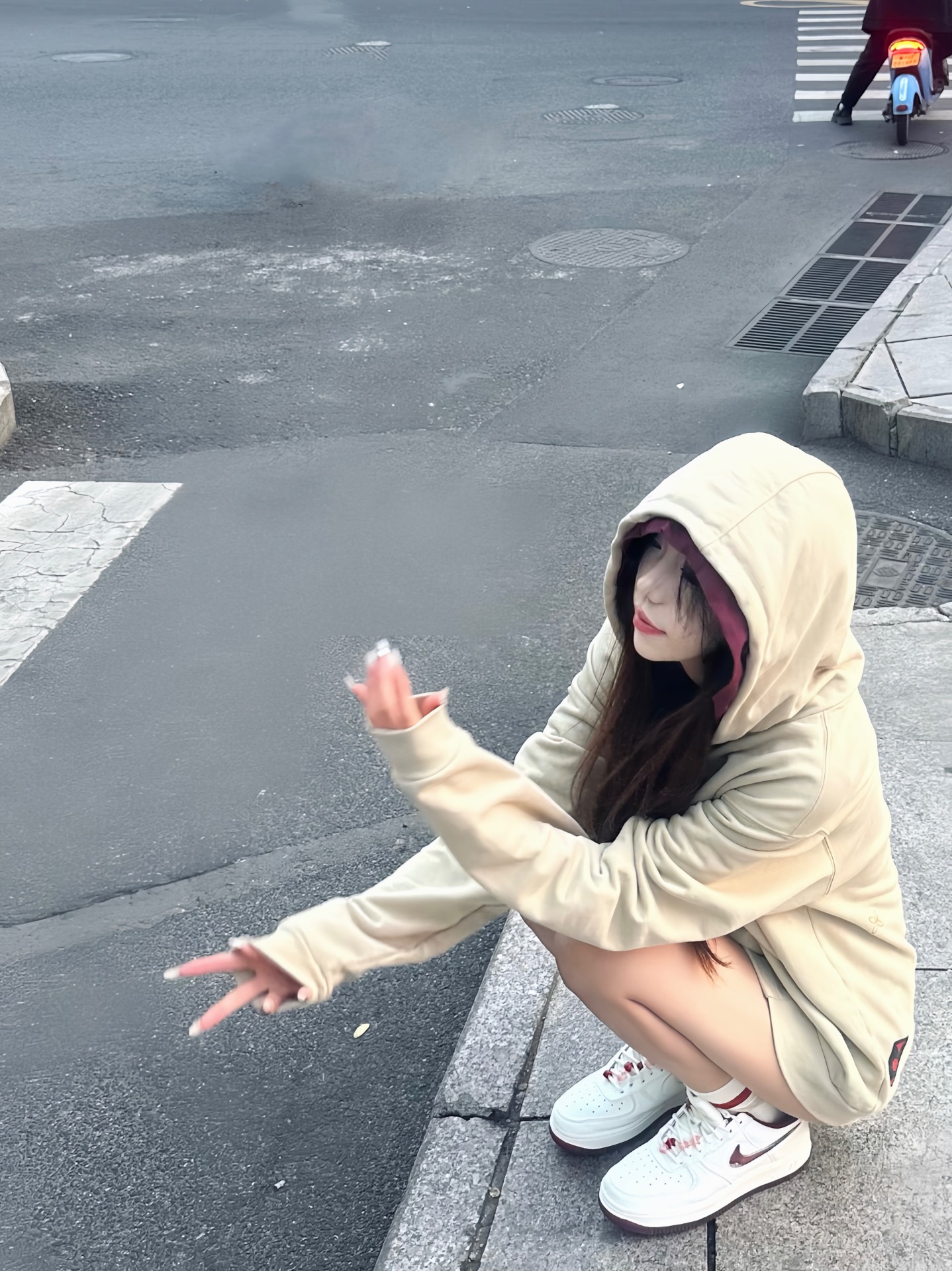 custom review-adidas originals CNY HOODY Газон Коричневый Унисекс Свитшоты