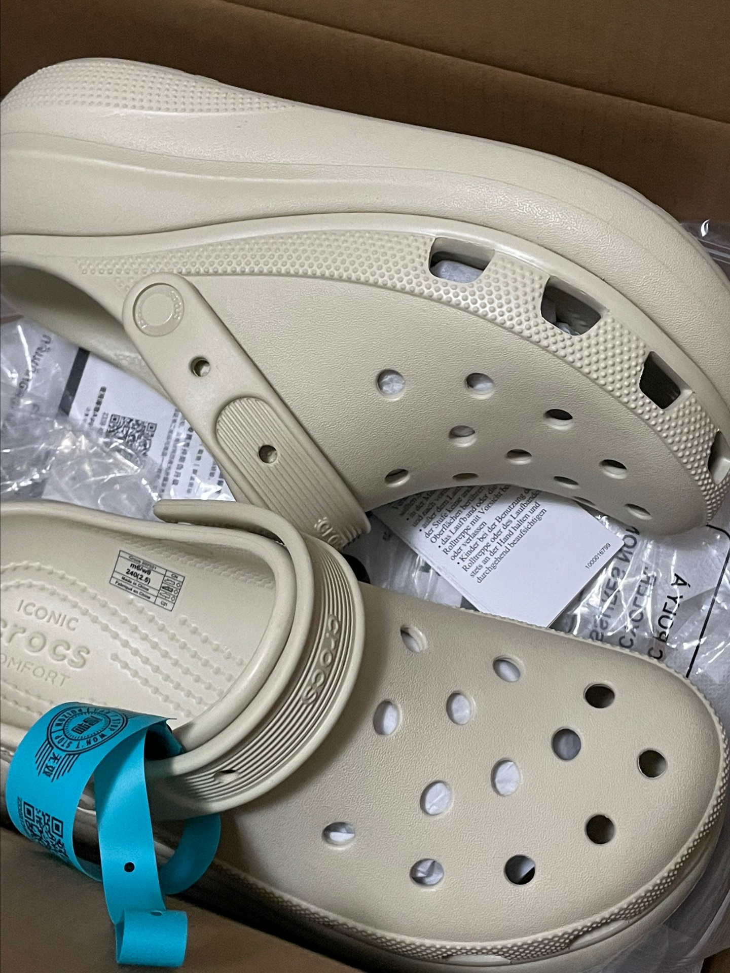 custom review-Crocs Crush Clog 5,2cm Унисекс Костяной Белый