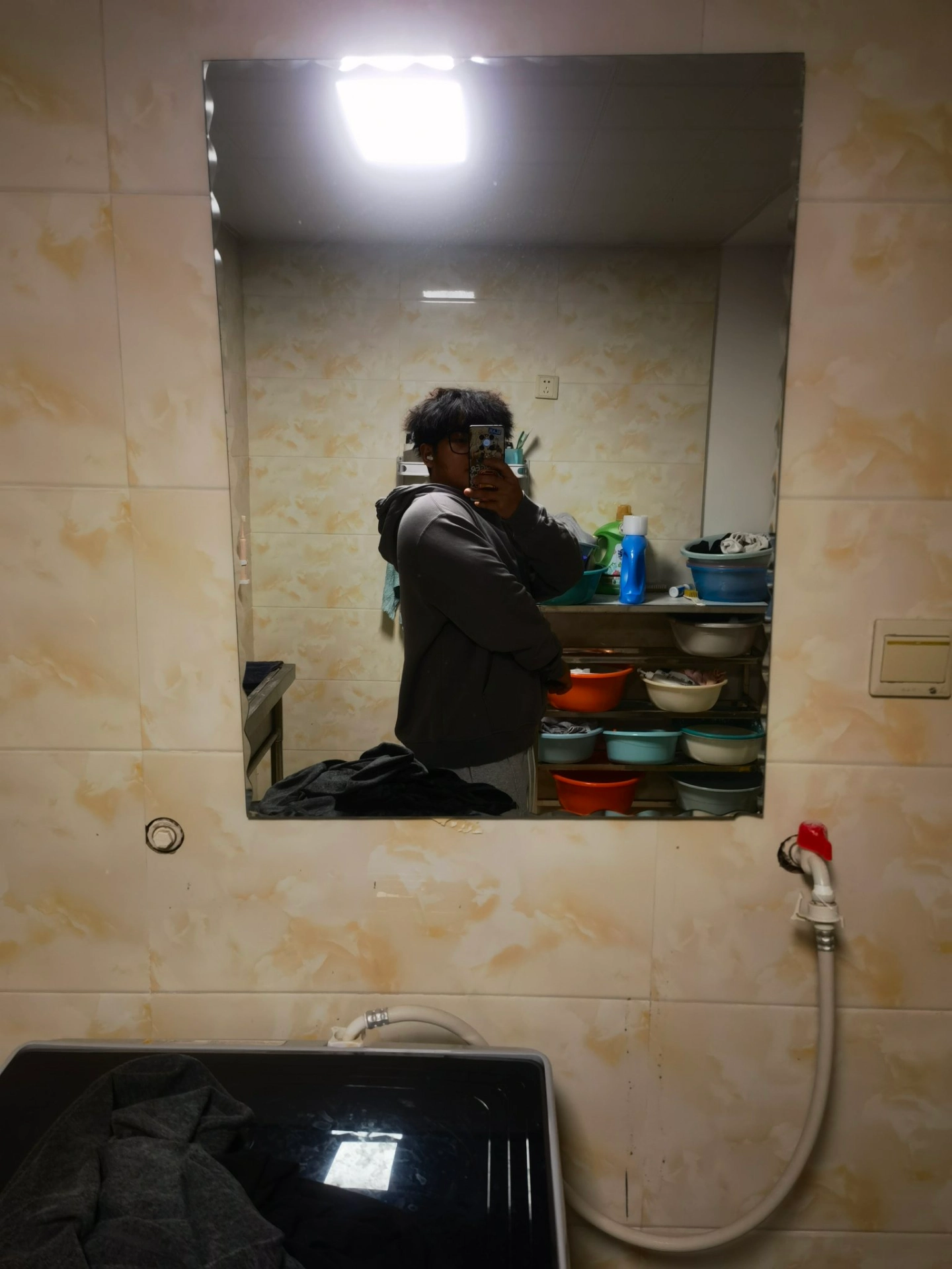 custom review-Jordan Brooklyn Fleece Свитшот Мужской Асфальтовый Серый Фитнес Красный