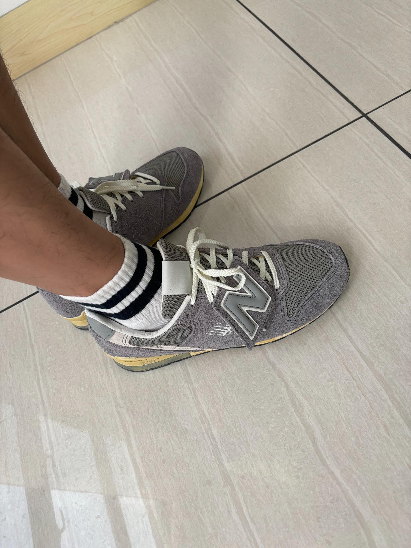 custom review-New Balance NB 996 V2 Замша Устойчивая к истиранию Низкая Повседневная Обувь Унисекс Серый