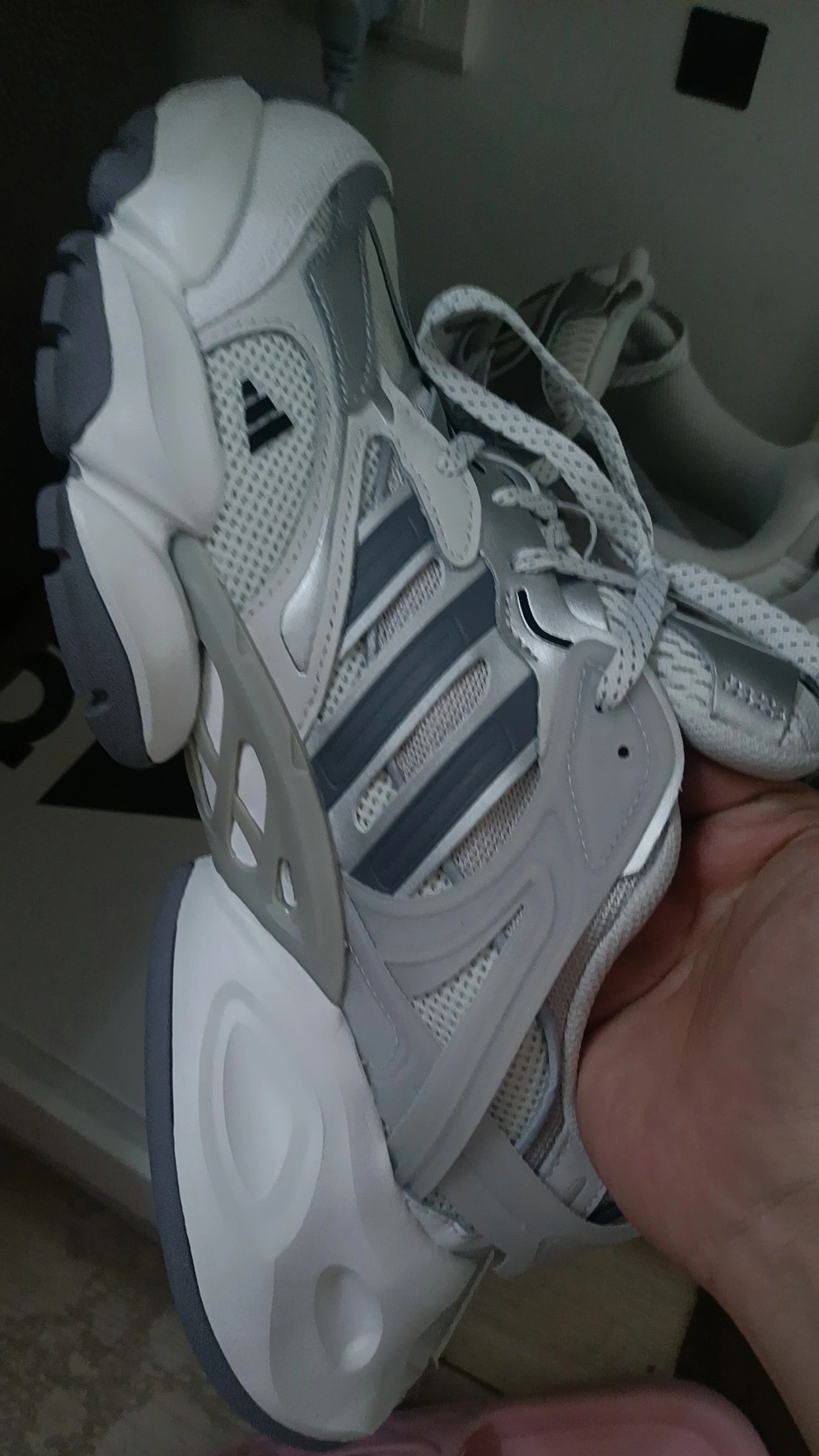 custom review-Adidas XLG RUNNER DELUXE Устойчивый к истиранию Низкий Топ Повседневные Городские Кроссовки для Коммуникативных Беговых Кроссовки Унисекс Серый Белый