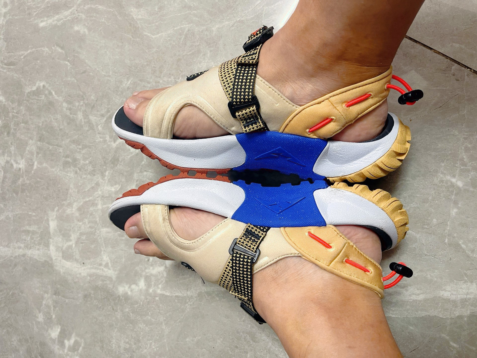 custom review-Nike Oneonta Сандалии Пляжные сандалии Женские Коричнево-синие