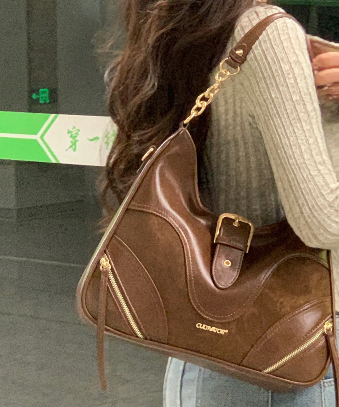 custom review-CULTIVATOR PU (полиуретан) Одно плечо Через плечо Средний Женский Светло-коричневый Шоколад