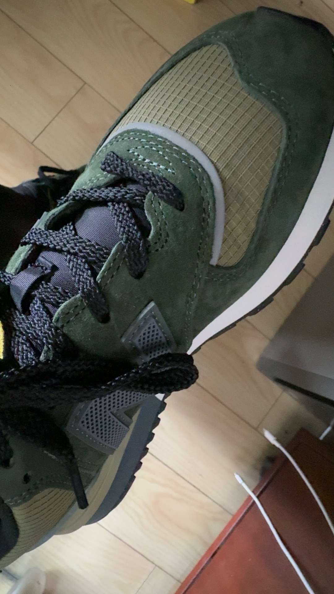 custom review-STONE ISLAND x New Balance NB 574 Устойчивый к истиранию низкий топ Повседневная городская обувь для коммутирования и бега Унисекс Зеленый