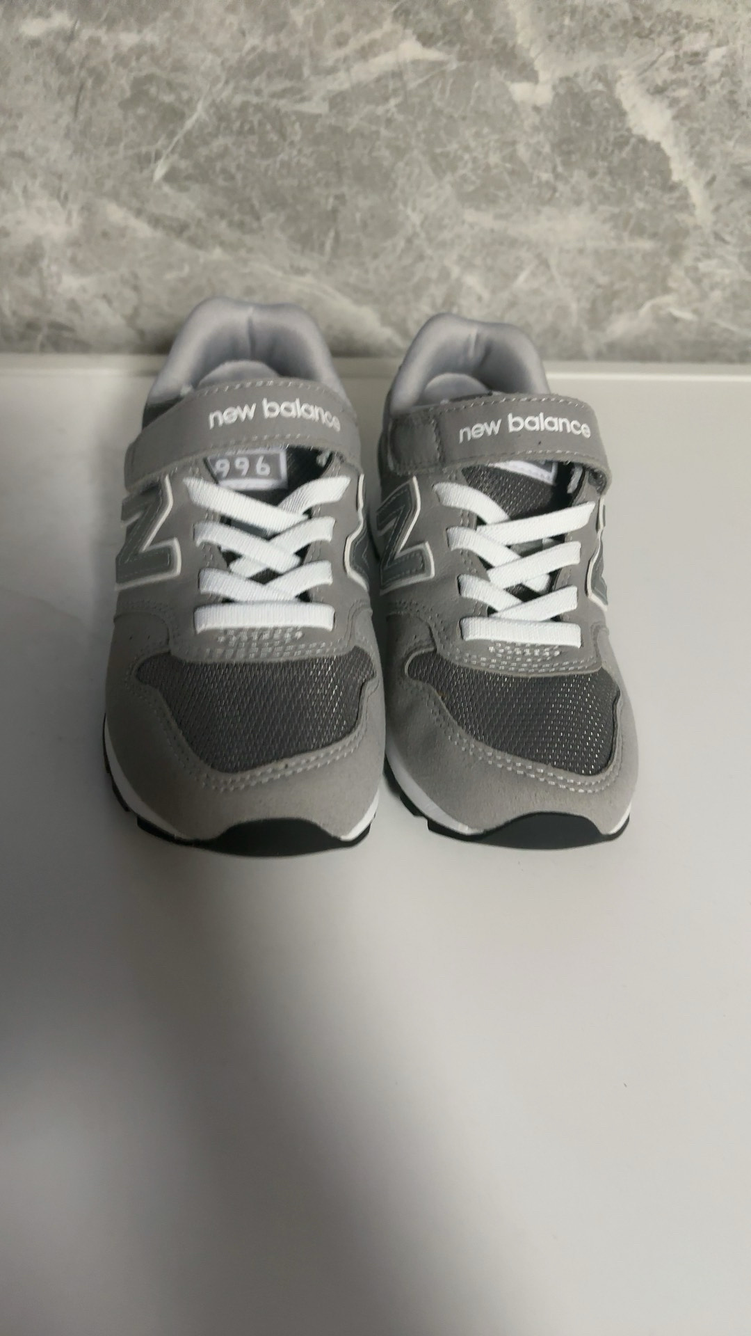 custom review-New Balance NB 996 Амортизация Устойчивость к истиранию Дышащие Низкие Кроссовки для бега Классические серые Детские