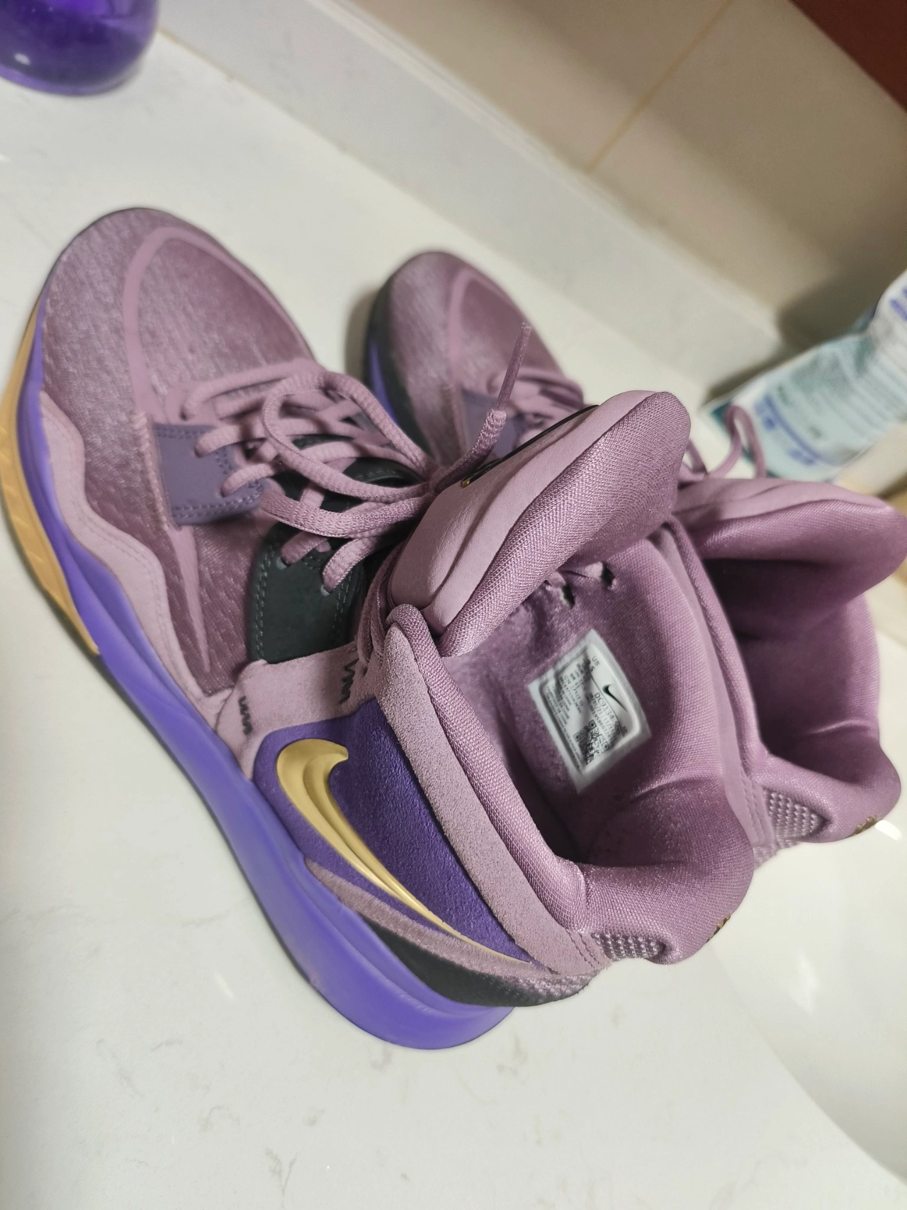 custom review-Nike Kyrie 8 Infinity EP 'Вселенная' Kyrie 8 Universe MID Баскетбольные кроссовки Unisex Фиолетовый Азиатская версия