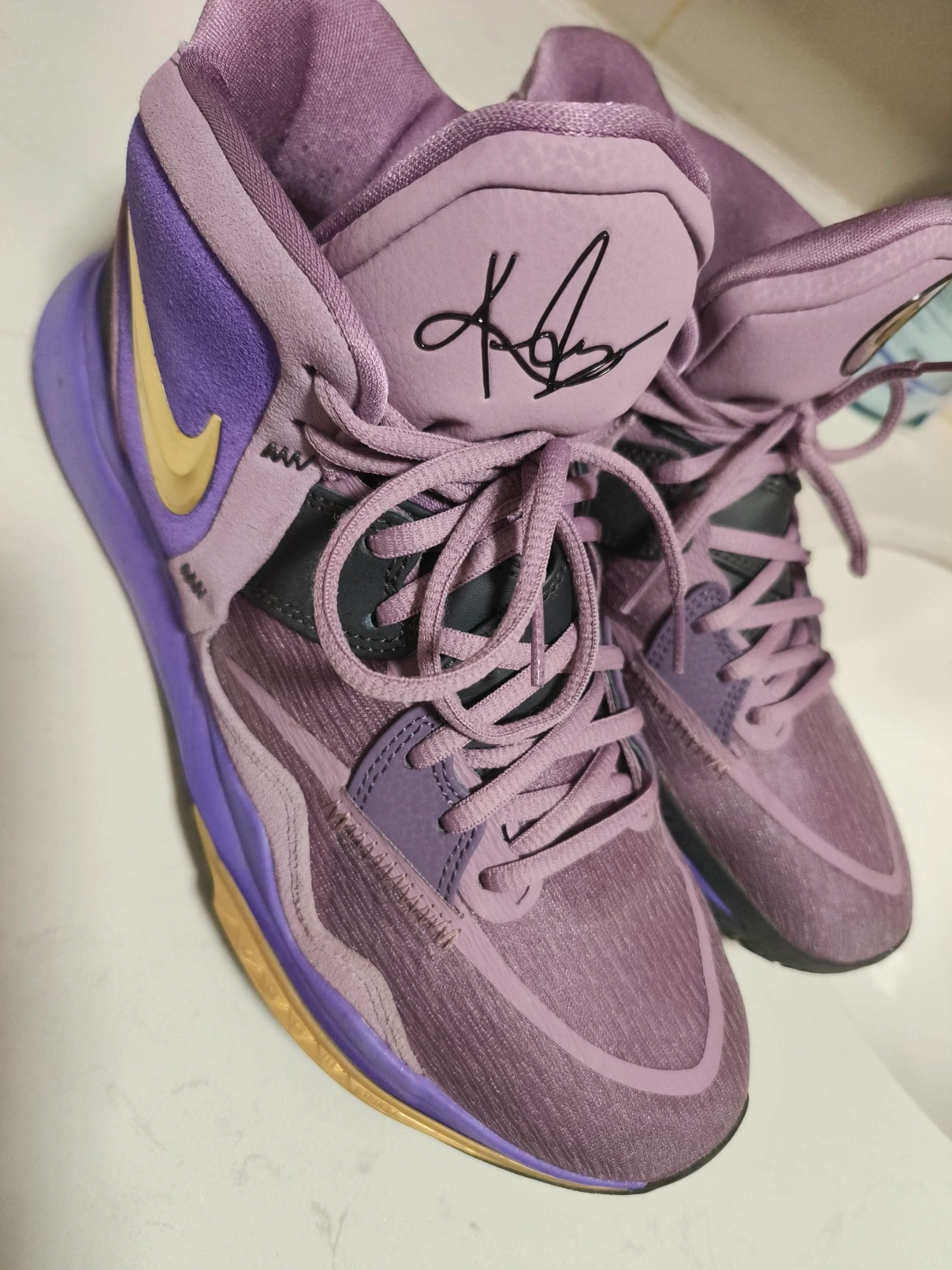 custom review-Nike Kyrie 8 Infinity EP 'Вселенная' Kyrie 8 Universe MID Баскетбольные кроссовки Unisex Фиолетовый Азиатская версия