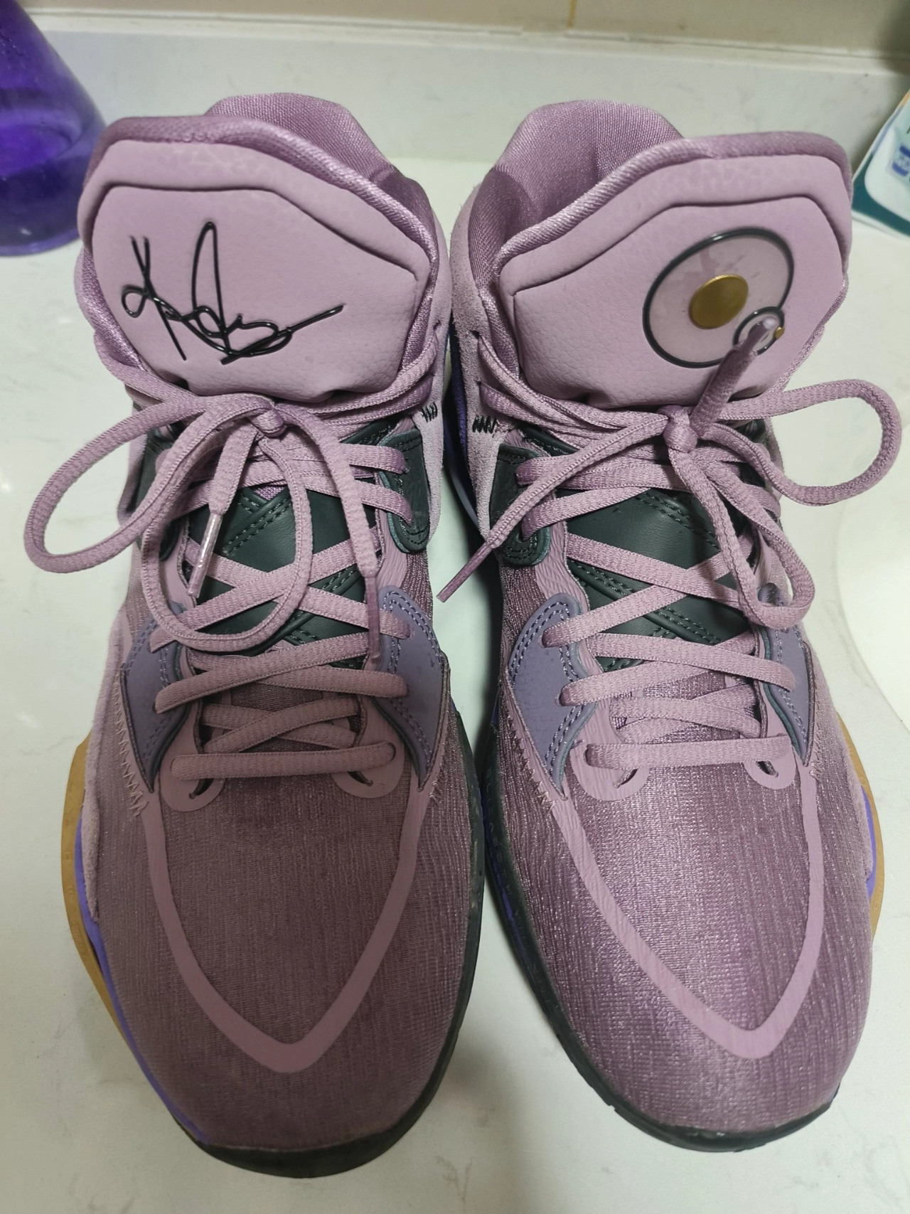 custom review-Nike Kyrie 8 Infinity EP 'Вселенная' Kyrie 8 Universe MID Баскетбольные кроссовки Unisex Фиолетовый Азиатская версия