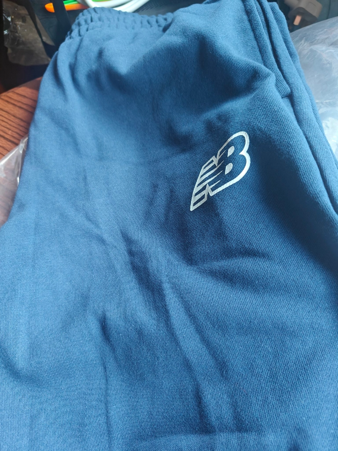 custom review-New Balance совместный бренд Sport Seasonal Вязаные тренировочные брюки Мужские Морской синий