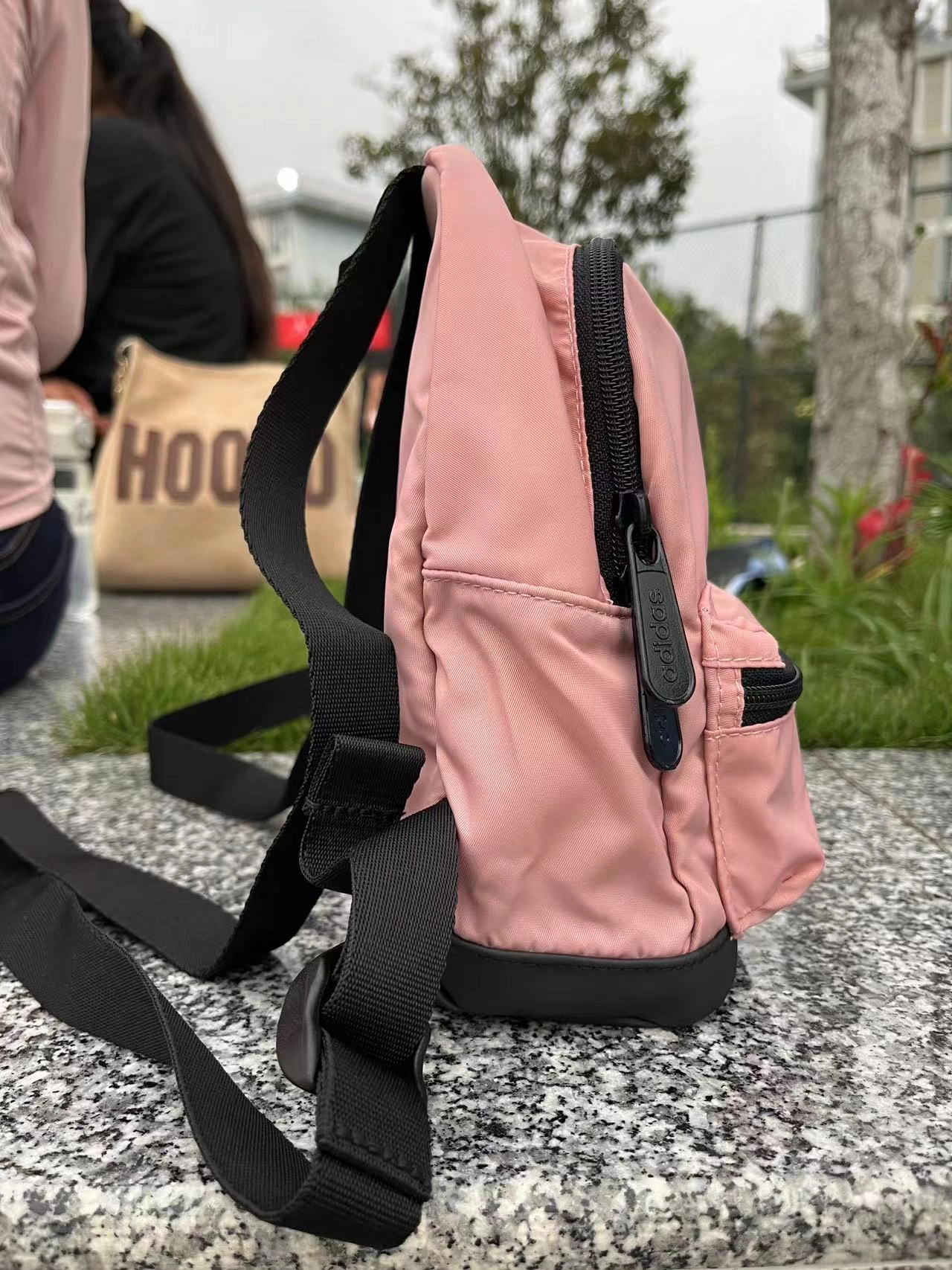 custom review-ADIDAS NEO Adidas Переработанный полиамид Рюкзак Мини Унисекс Вишневый цветок Розовый