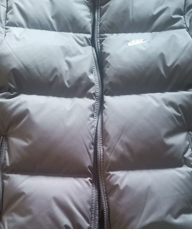 custom review-nike ClubTherma Thermal Down Jacket Men Iron Gray White nike ClubTherma Терапия Пуховик Мужской Железо Серый Белый