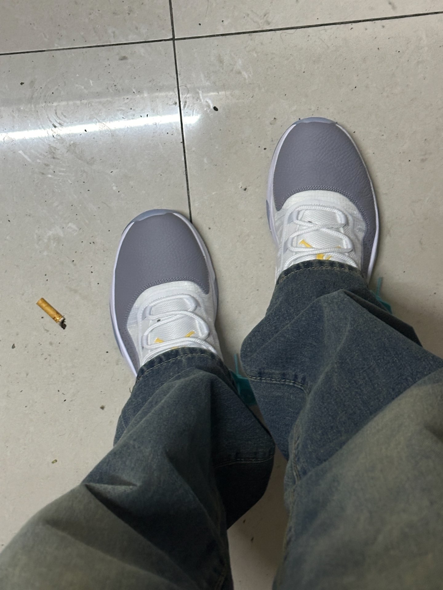 custom review-Jordan Air Jordan 11 Low Беговые кроссовки Мужские Белые