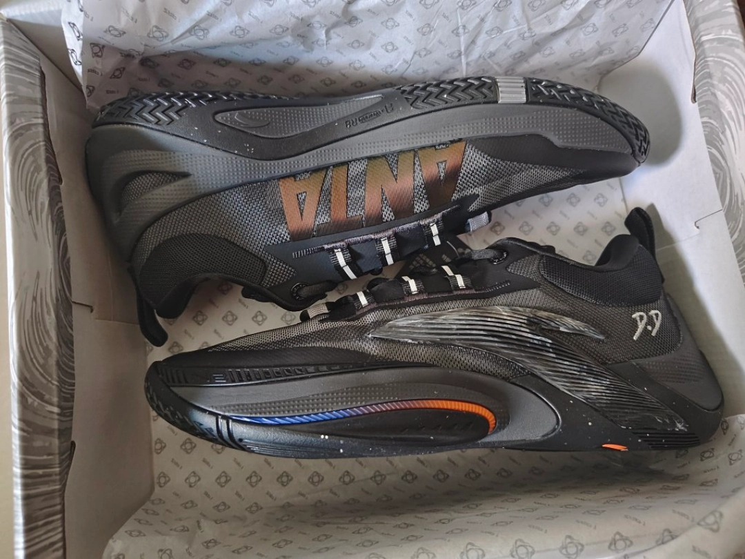 custom review-ANTA Instantaneous 1 Гостевой Низкий Топ Баскетбольные Кроссовки Мужские Черные