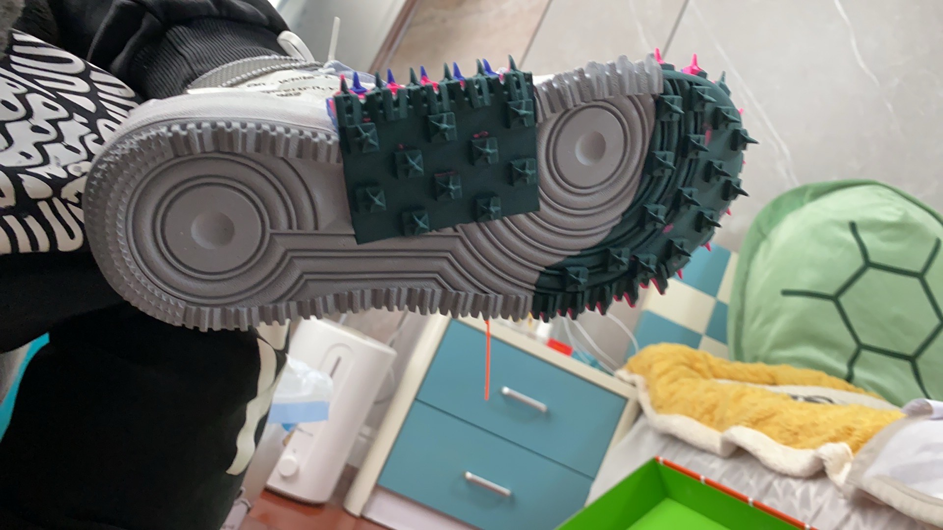 custom review-Off Белый x Nike Air FORCE 1 SP MID Топ Скейтборд Кроссовки Унисекс Белый