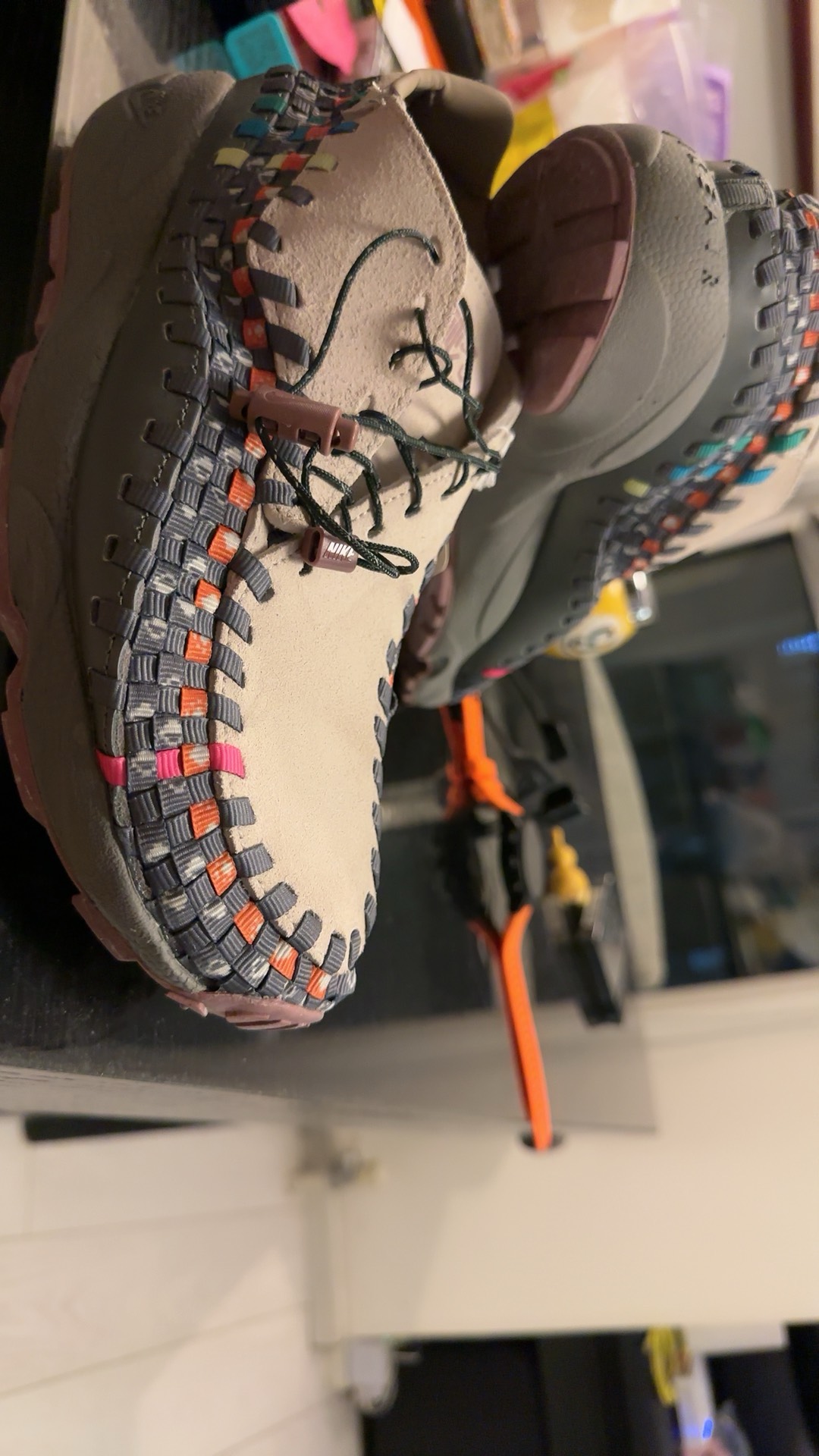 custom review-Nike Air Footscape Low Топ Повседневная обувь Унисекс Бежево-серый