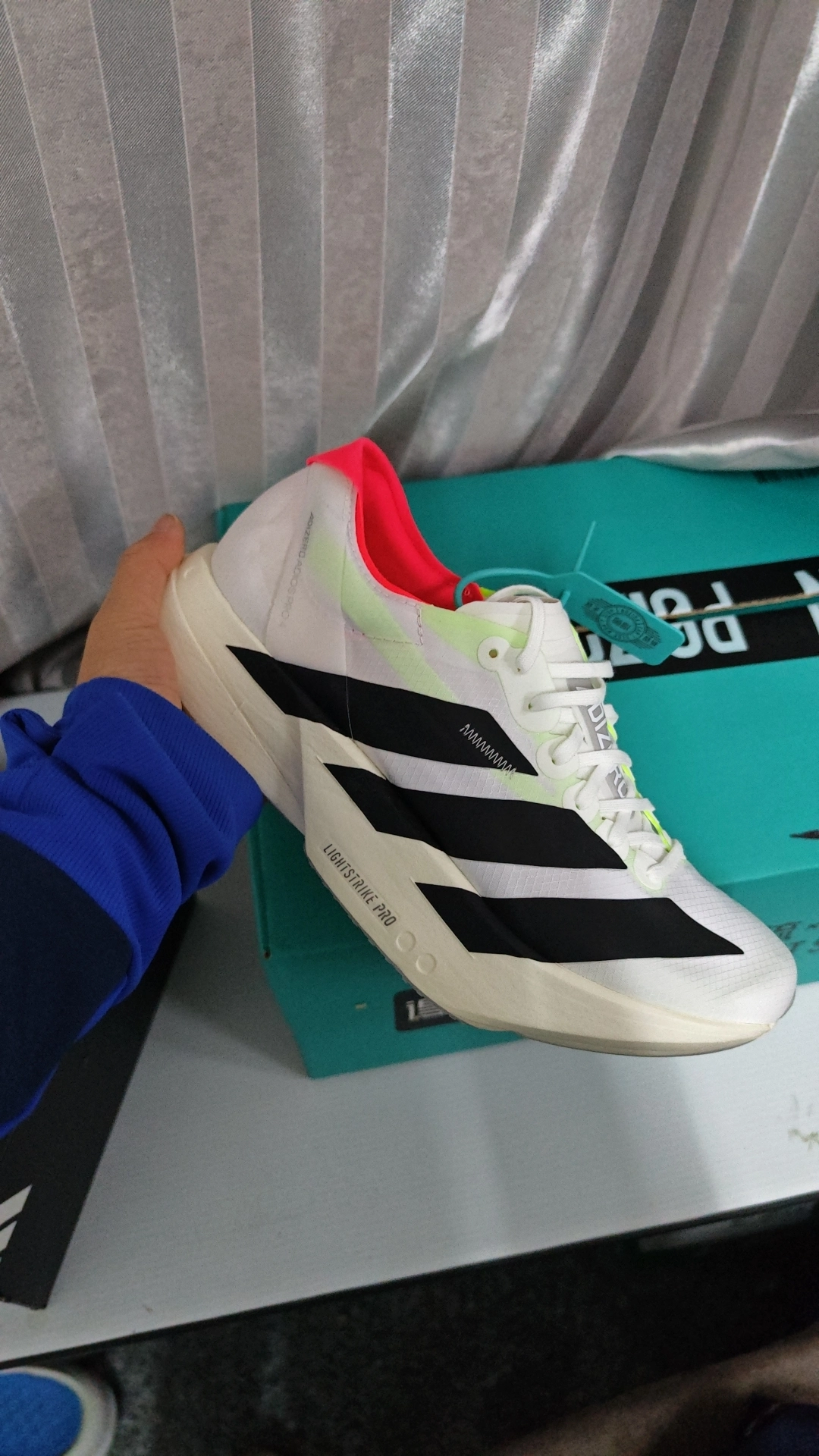 custom review-Adidas Adizero Adios Pro 4 Амортизация Износостойкий Низкий Топ Беговые кроссовки Мужские Белые