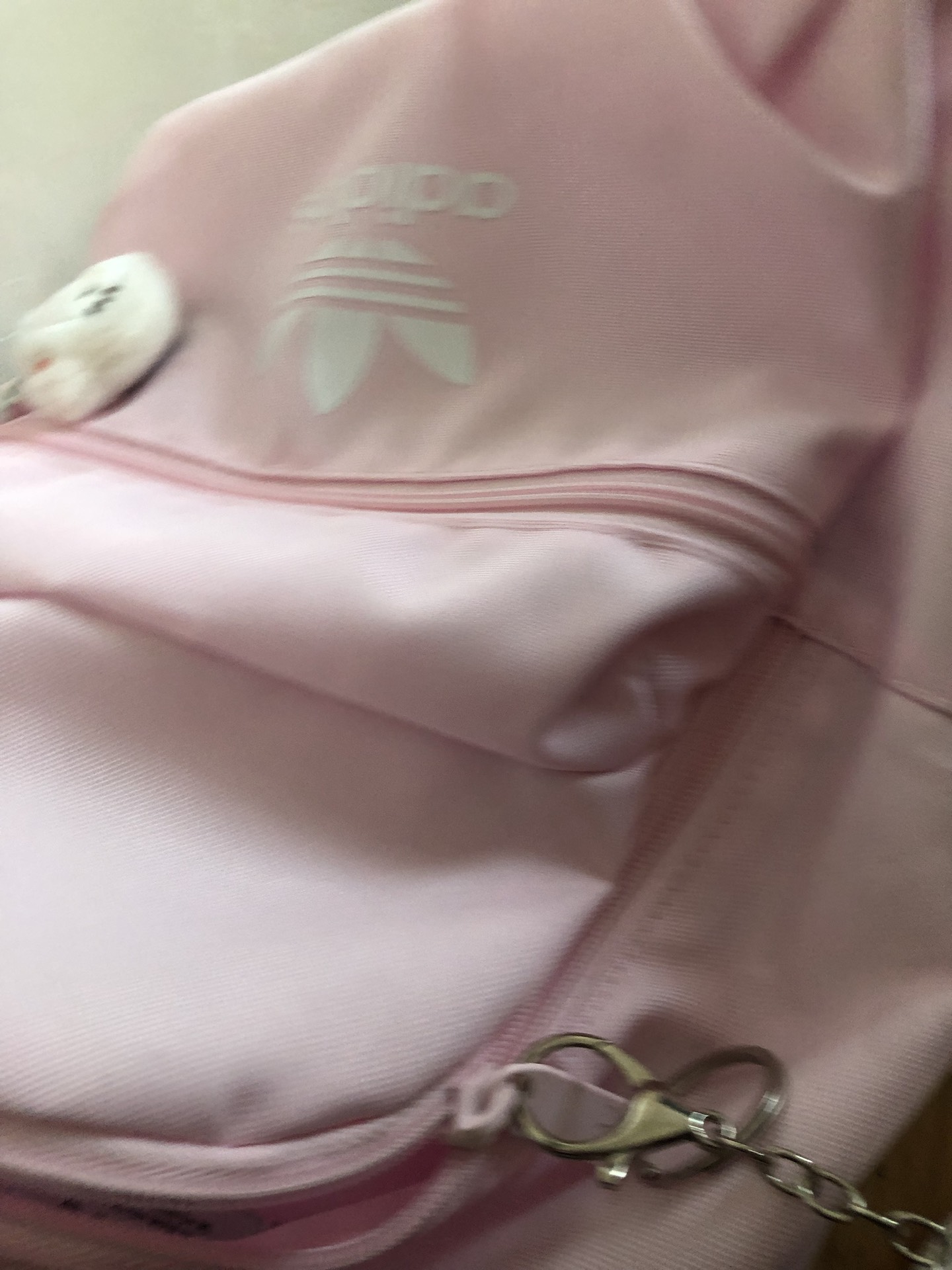 custom review-Adidas Originals Переработанный полиэстер Рюкзак Женский Прозрачный Розовый