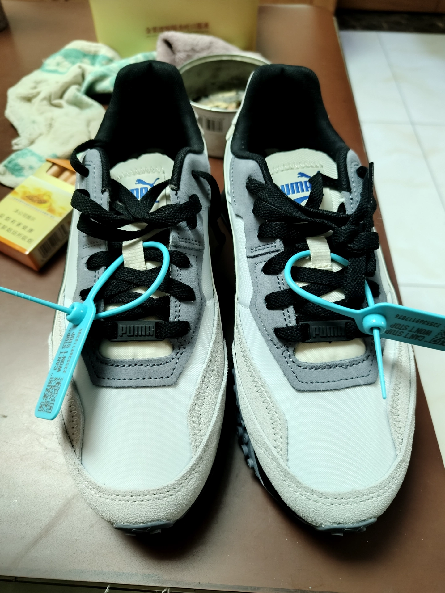 custom review-PUMA Blktop Rider Устойчивый к истиранию Низкий топ Повседневная городская обувь для коммутирования и бега Унисекс Белый Серый Черный