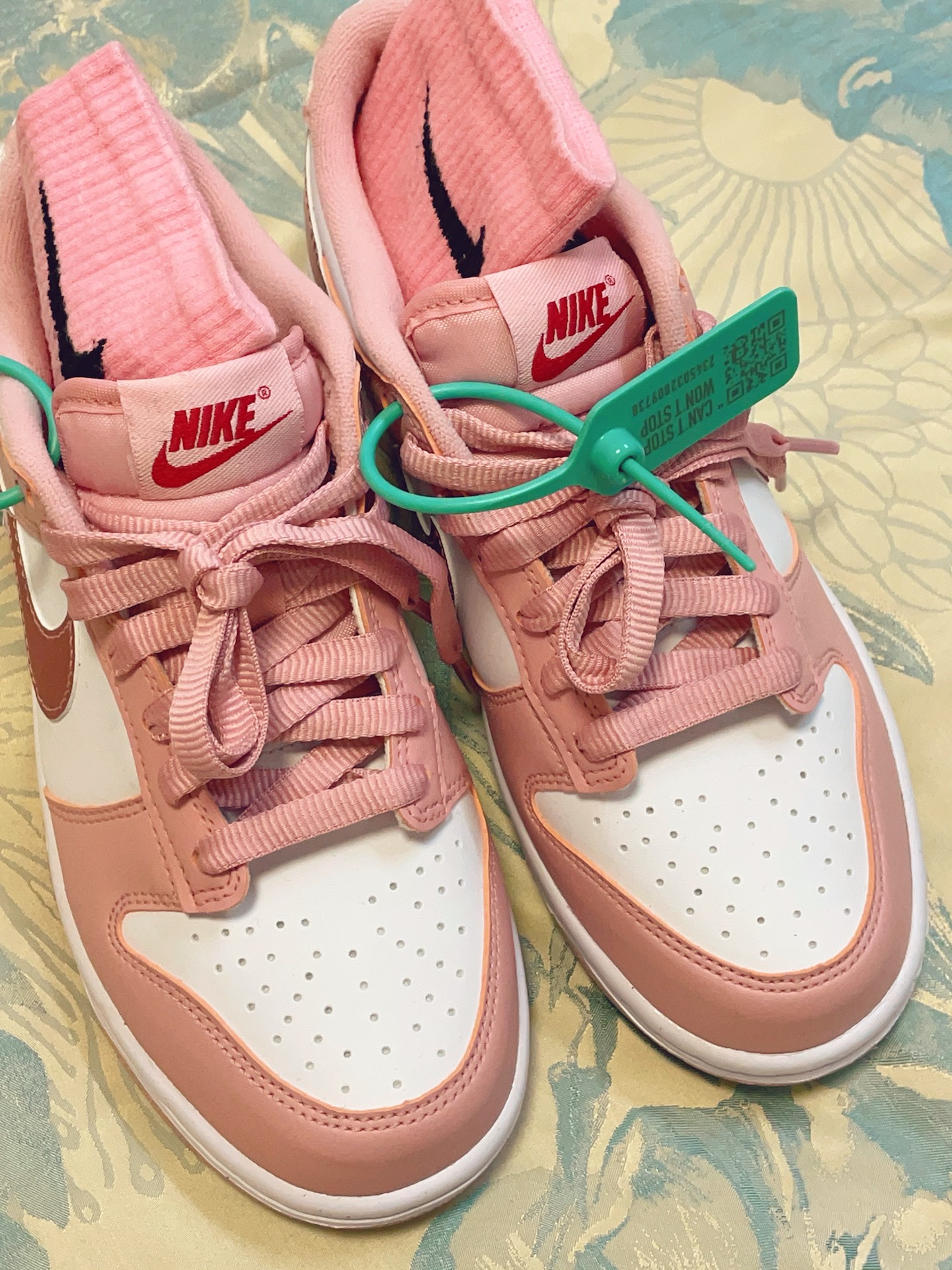 custom review-Nike Dunk Розовый Бархат Низкий Топ Детские Скейтбординги Розово-вишневый