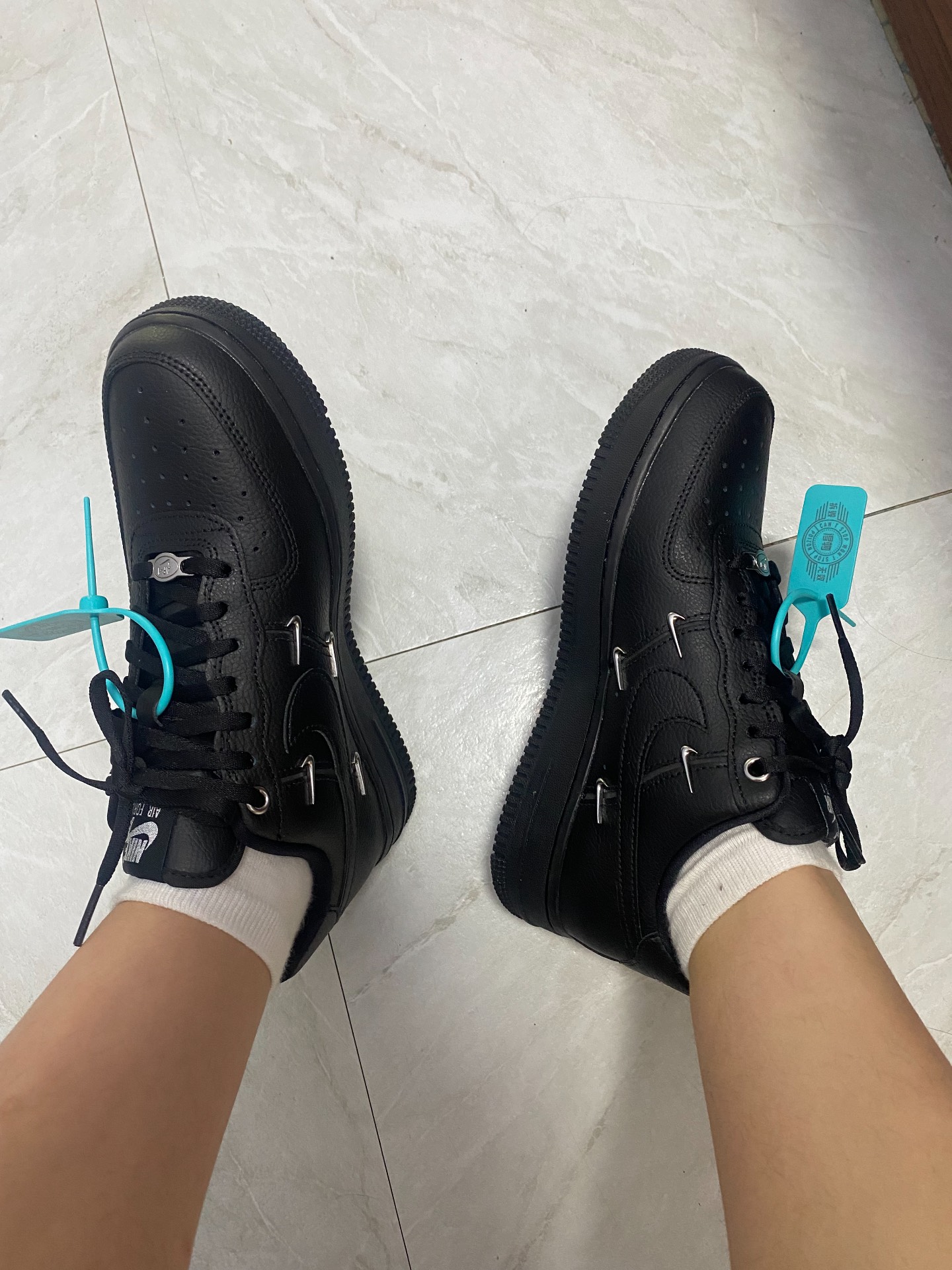 custom review-Nike Air Force 1 Low Женские Низкие Кроссовки для скейтбординга Женские Черные